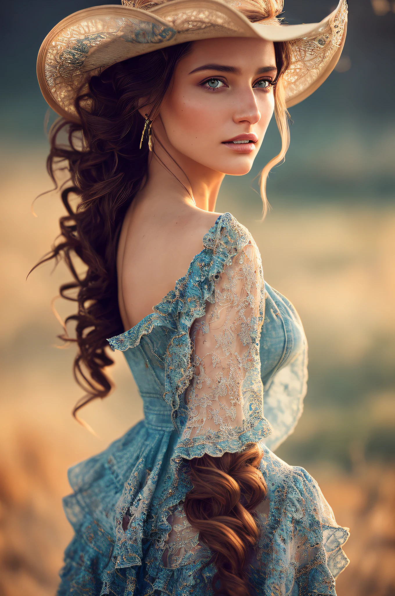 a beautiful model, 1 girl, (strong wind blowing dress), (hoop lighting), RAW photo, best quality, high resolution, (masterpiece), (photorealistic), professional photography, sharp focus, HDR, resolution 8K, intricate detail, fine detail, depth of field, nsfw, background blur, front facing, cowboy view, (extremely detailed Unity 8k CG wallpaper), highlight and shadow