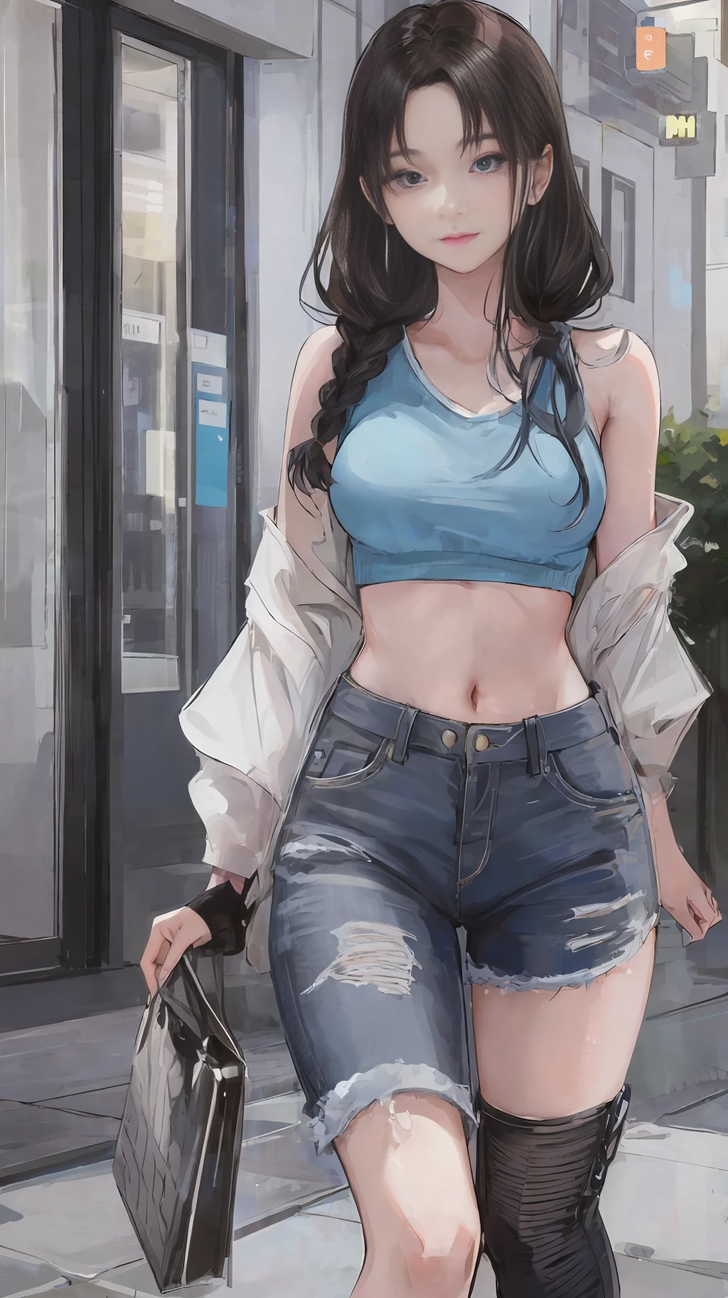 ((Best Quality, 8K, Masterpiece: 1.3)), 1girl, Superb Body, (Casual Hairstyle, ), Casual Clothes, Super Fine Face, Detailed Eyes, Smile, Home, Full Body Shot