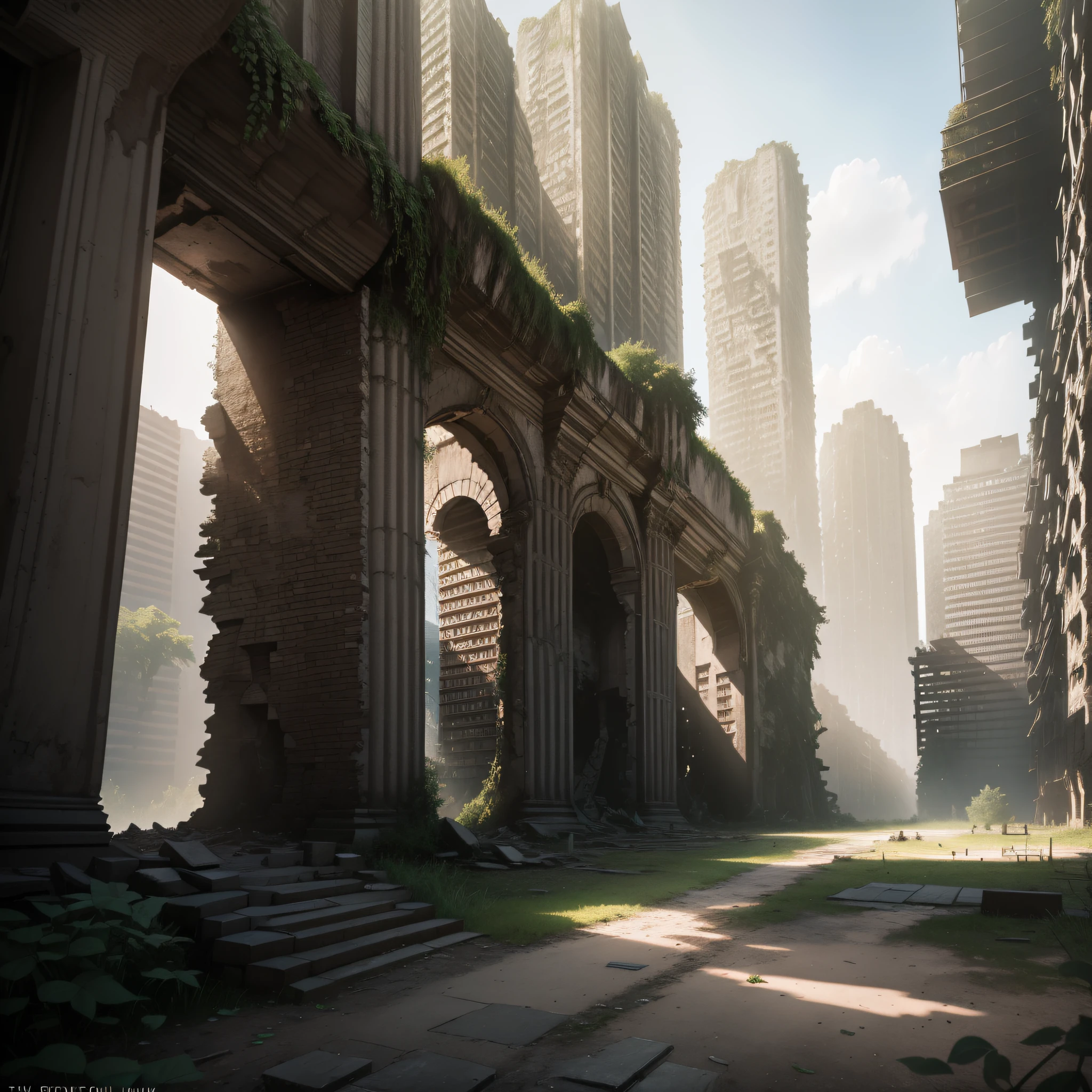 The ultimate quality CG work with extraordinary picture quality and vivid details, set against the backdrop of urban ruins, the ruins left by the war, and the ruins contain hope and the future.