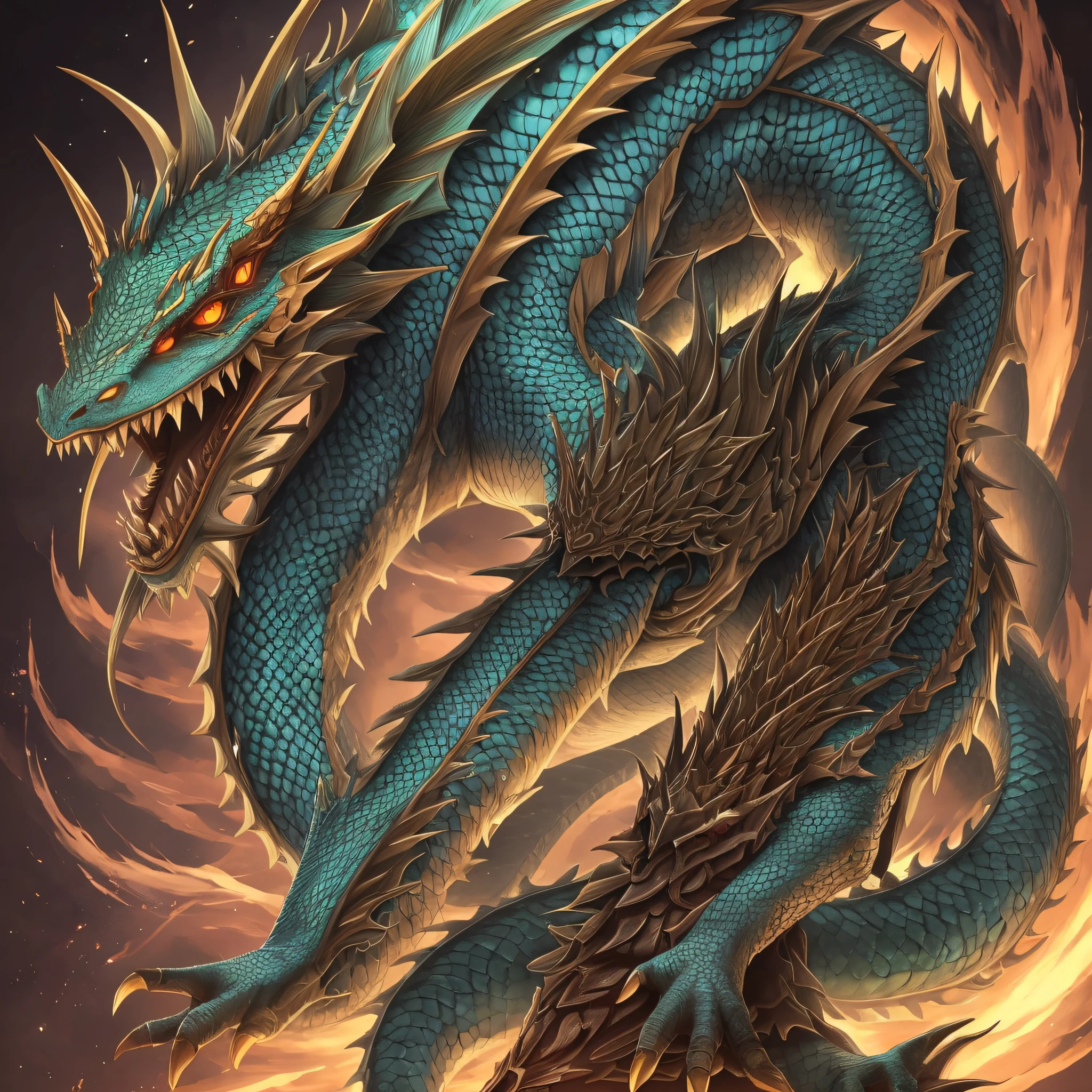 Weird, Chinese male Taoist, monster, (realism: 1.4), dragon --auto --s2