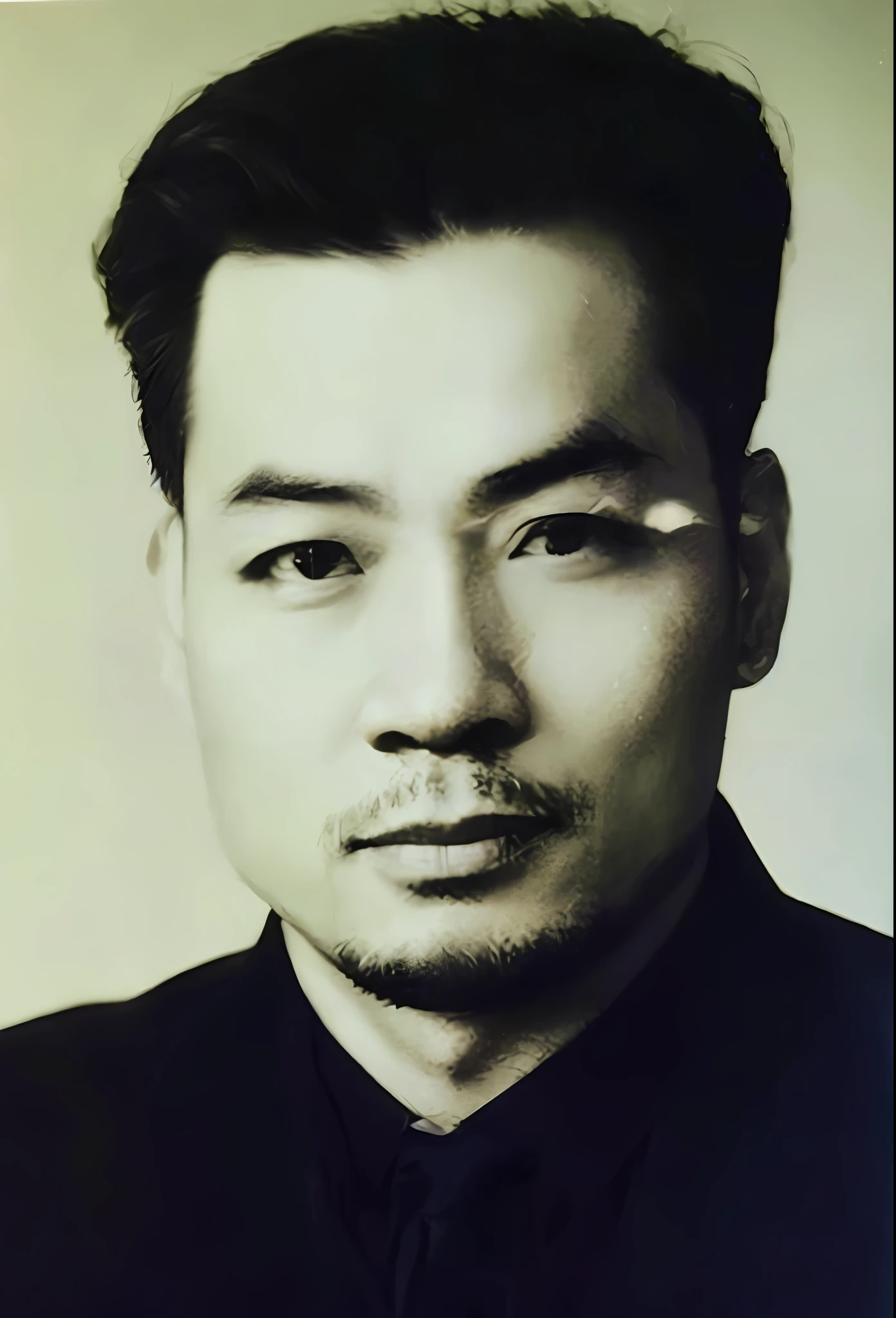 Black and white photo of Arafeld of man in suit and tie, long beard, cover photo portrait of Howard Parker, Lin Xiang, Song Nanli, Tyrus Huang, Bei Zetun, Vaughan Ling, Huang Huifeng, Yasuda Akira, Hiramoto Akira, Du Juan, Liang Xing, Yu Chong