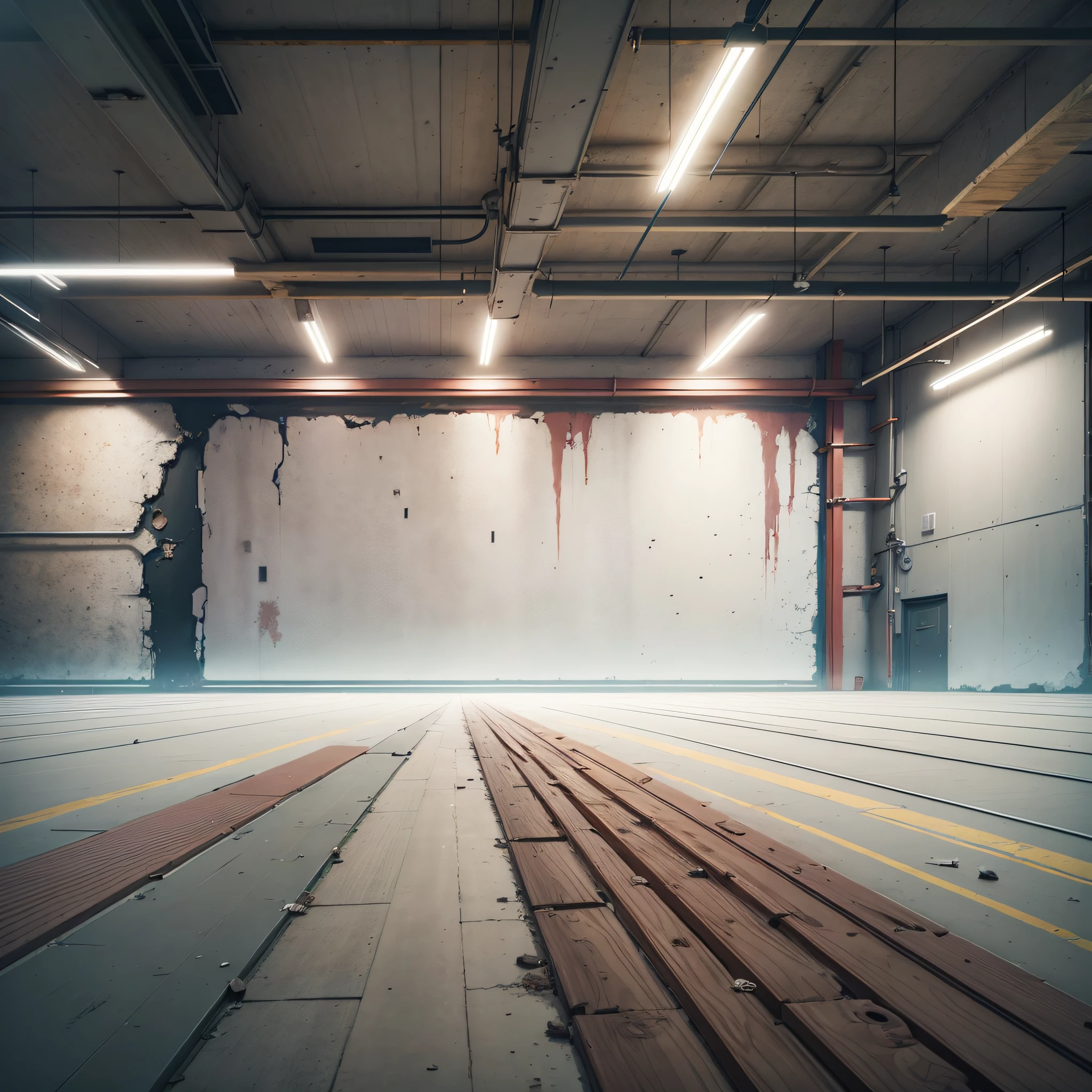 random background scene, interior background art, back room background, clean ground, clean material, dim lighting, [[empty warehouse]] background, factory background, background art, background artwork, interior background, 2D game environment design, indoor scene, 8K --auto --s2