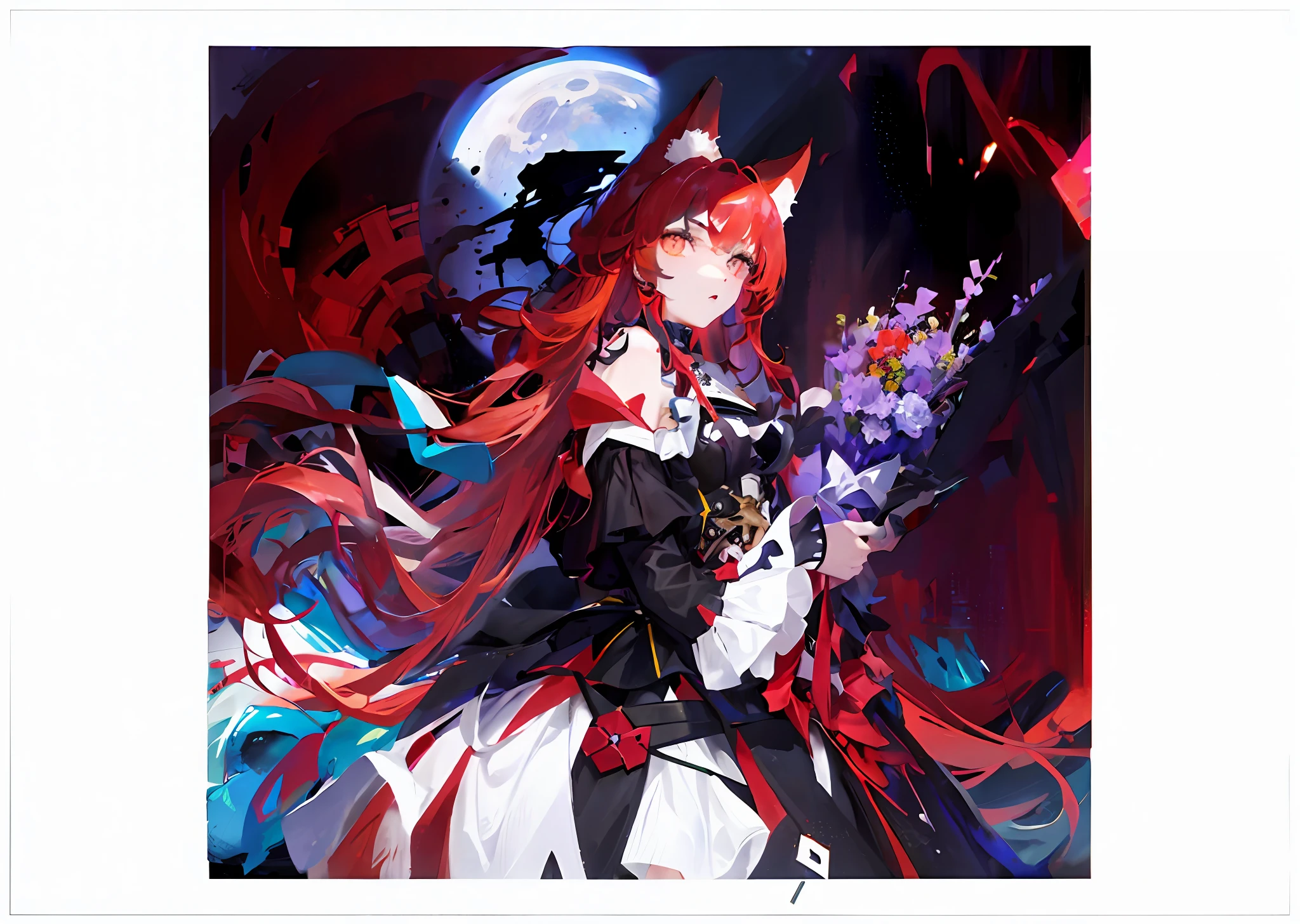 long red hair