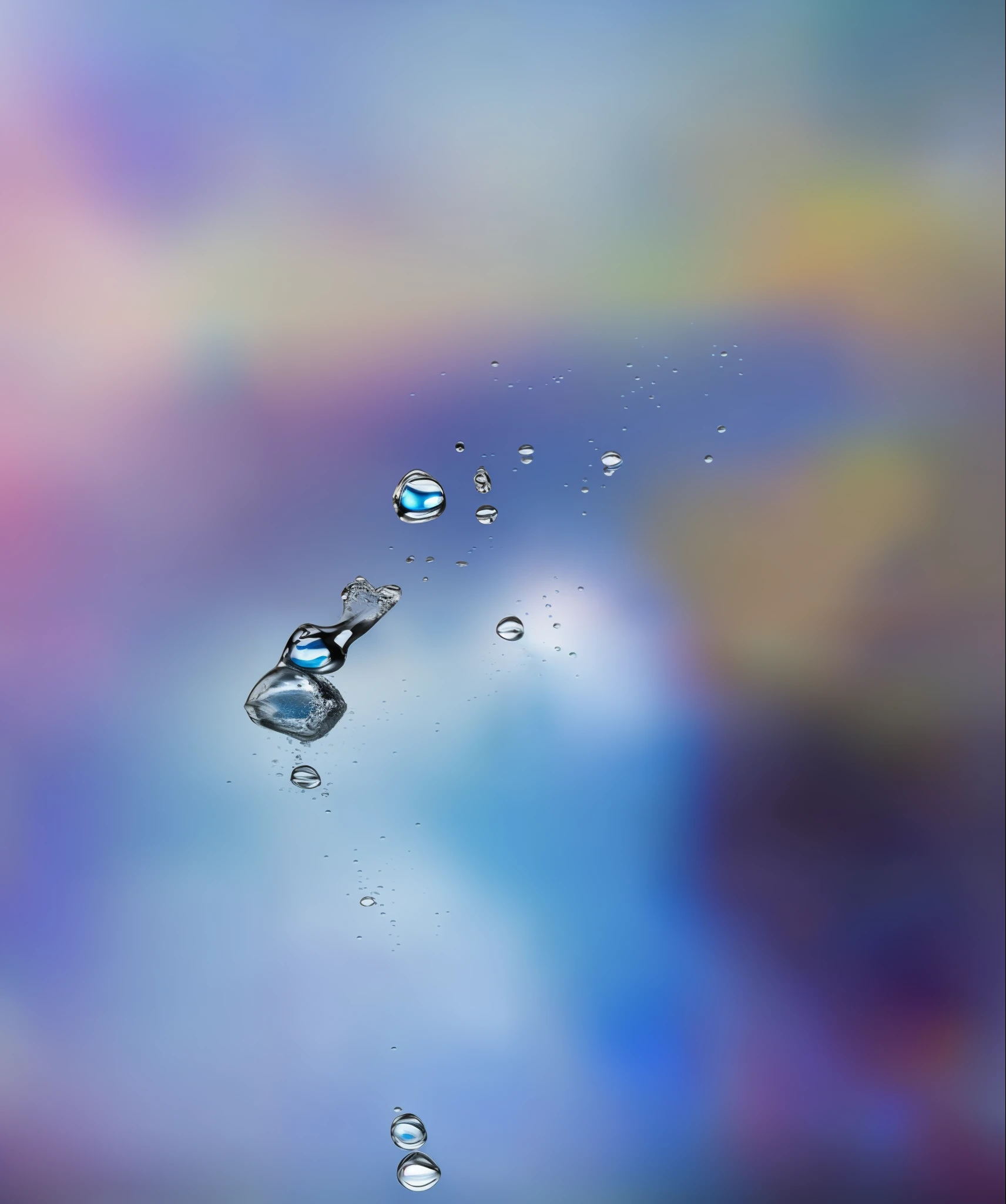 a water droplet is falling into the water with a blue background royalty image, drop of waters, water droplet, drops of clean water, drops of water, water dripping, water, water powers water swirling, water particle in front, pouring, water swirling, water drops, water droplets, dripping water