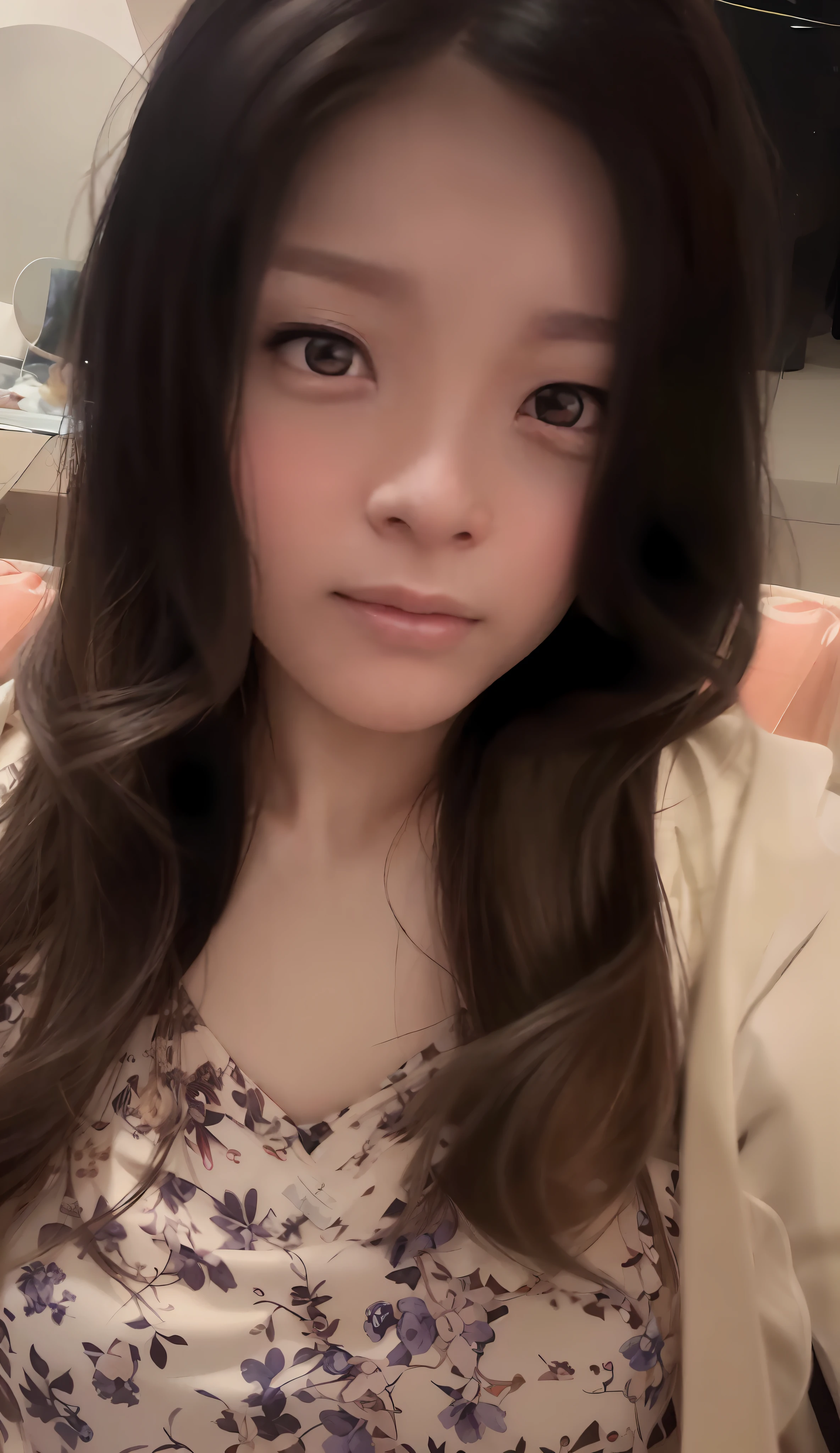 there is a young woman with long hair and a white shirt, 1 8 yo, korean girl, 2 2 years old, 18 years old, 2 3 years old, 2 7 years old, 21 years old, young cute wan asian face, 1 6 years old, 2 8 years old, 19-year-old girl, very low quality