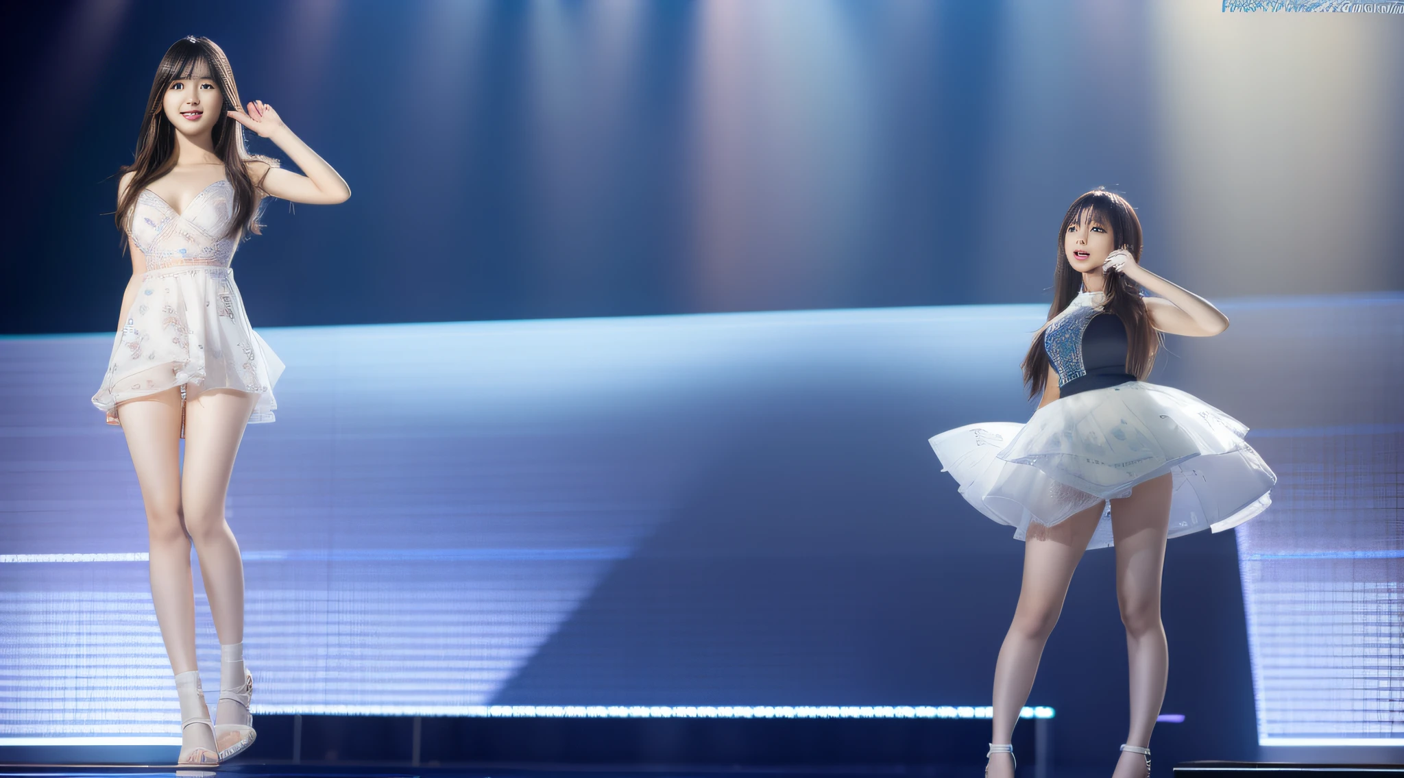 Extreme images, top quality, subtle CG Unity 8k paper wallpaper, best depiction, extreme beauty, floating, high resolution, dynamic perspective, dynamic pose, woman wearing only chemise standing in grassland, realistic young idol singer, young sensual gravure idol, young pretty idol singer, cleavage, idol singer, Asuka Saito from Nogizaka 45, Young skinny idol singer, sophisticated idol singer, live-action, full body,
