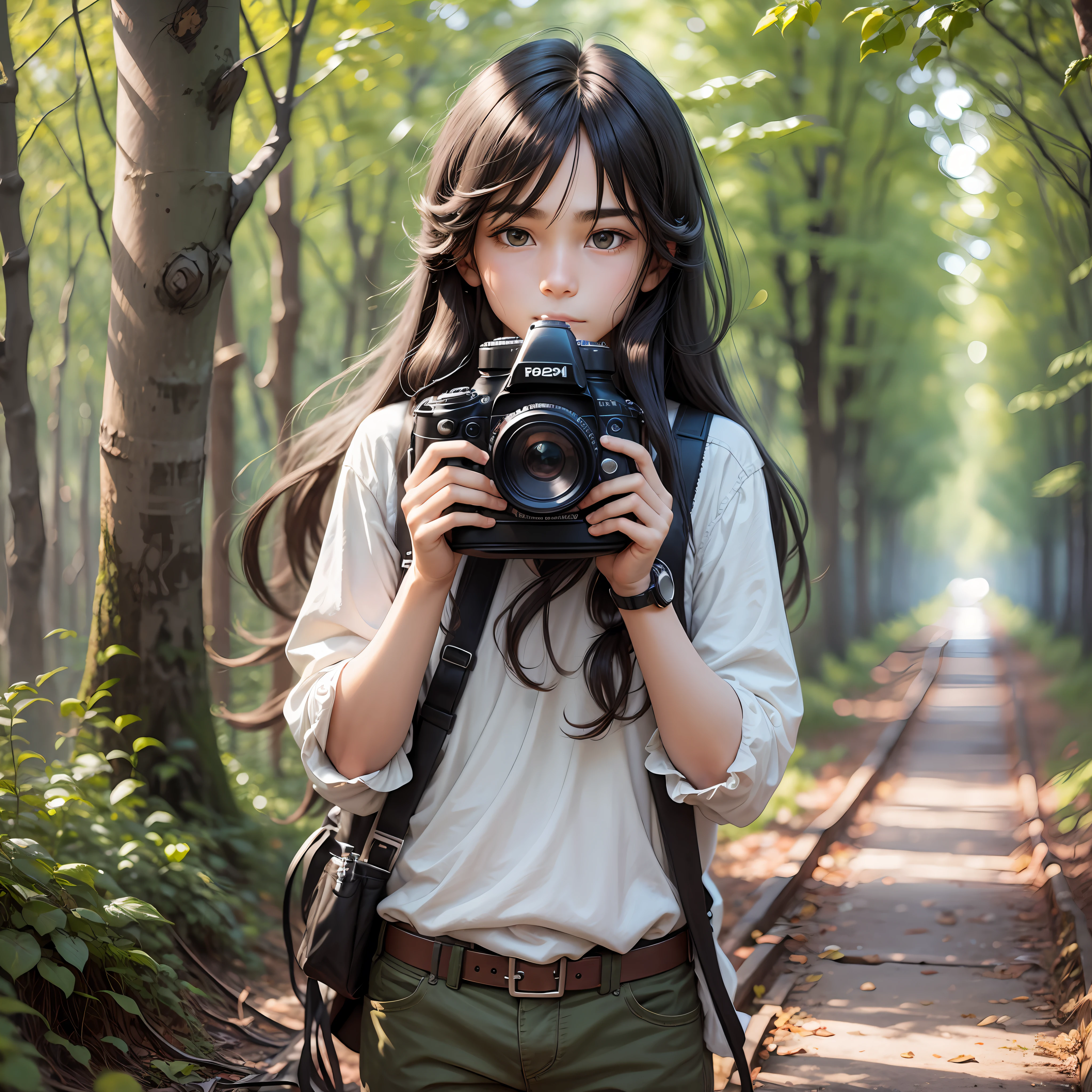 Long-haired boy with camera --auto --s2