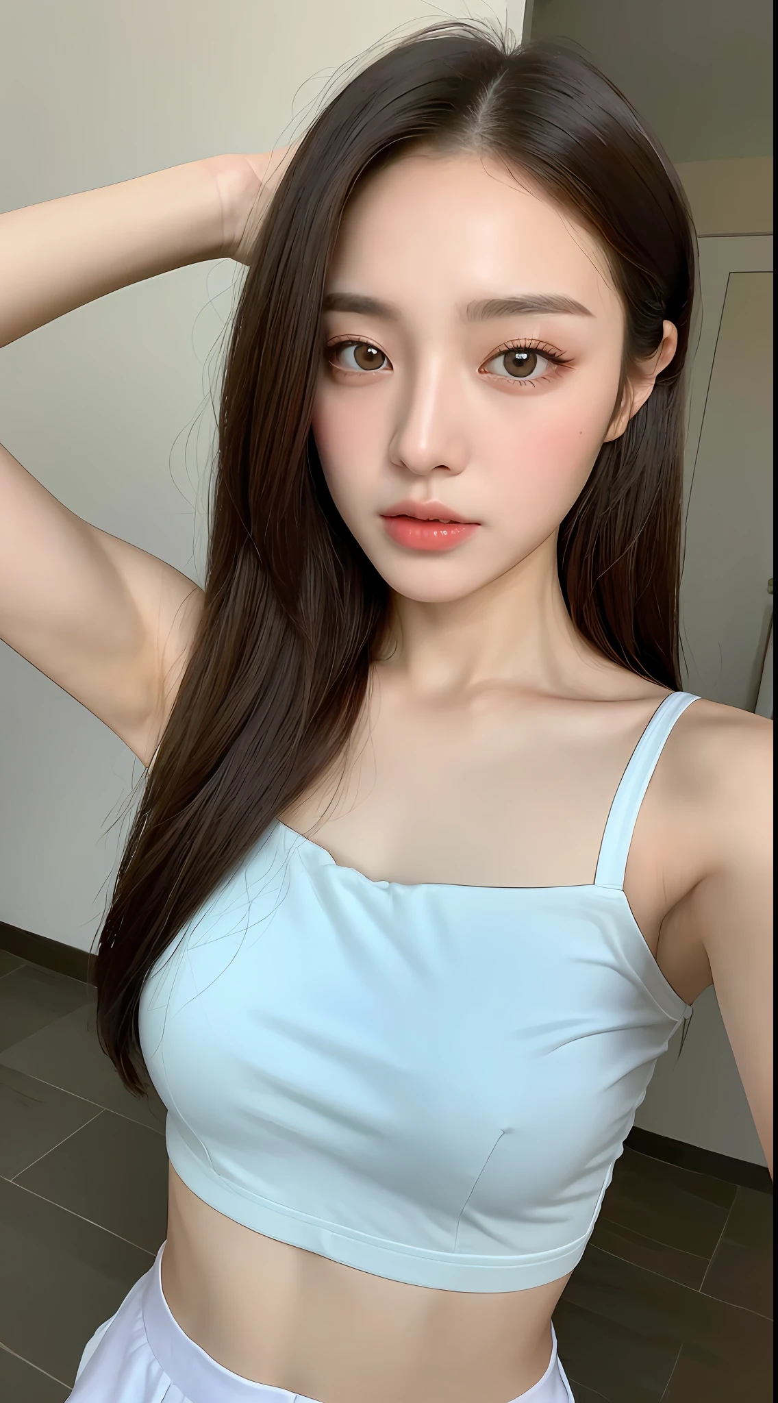 ((Best Quality, 8K, Masterpiece: 1.3)), 1girl, Slim Abs Beauty: 1.3, Casual hairstyle, seaside, delicate details, ultra-fine face, delicate eyes, double eyelids