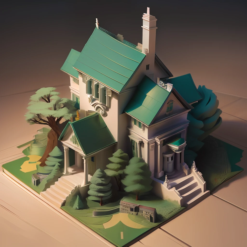 The White House made of money
