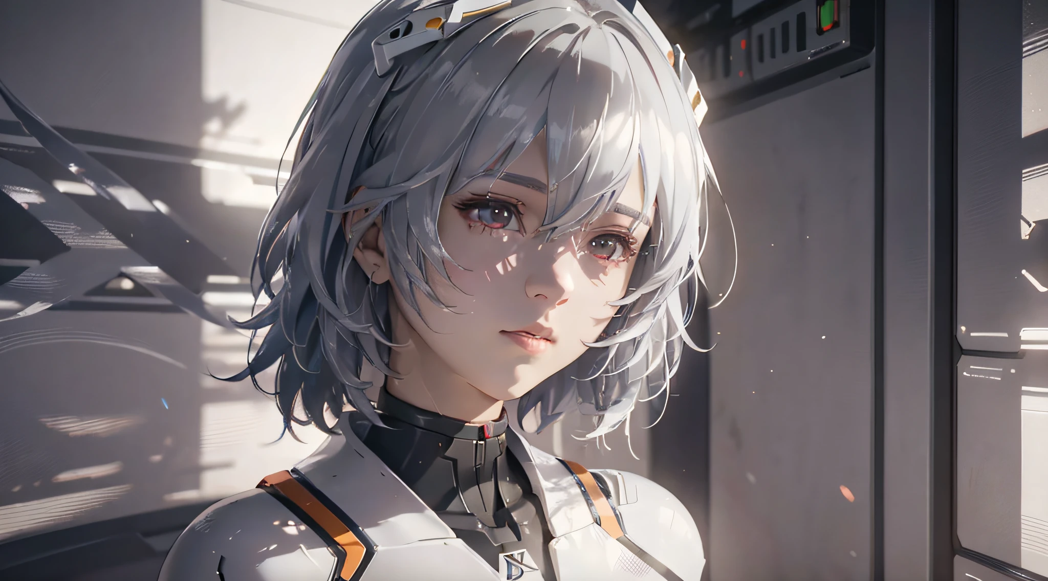 ((Best quality)), ((masterpiece)), (detailed:1.4), 3D, Ayanami Rei，fighting，HDR (High Dynamic Range),Ray Tracing,NVIDIA RTX,Super-Resolution,Unreal 5,Subsurface scattering,PBR Texturing,Post-processing,Anisotropic Filtering,Depth-of-field,Maximum clarity and sharpness,Multi-layered textures,Albedo and Specular maps,Surface shading,Accurate simulation of light-material interaction,Perfect proportions,Octane Render,Two-tone lighting,Wide aperture,Low ISO,White balance,Rule of thirds,8K RAW,