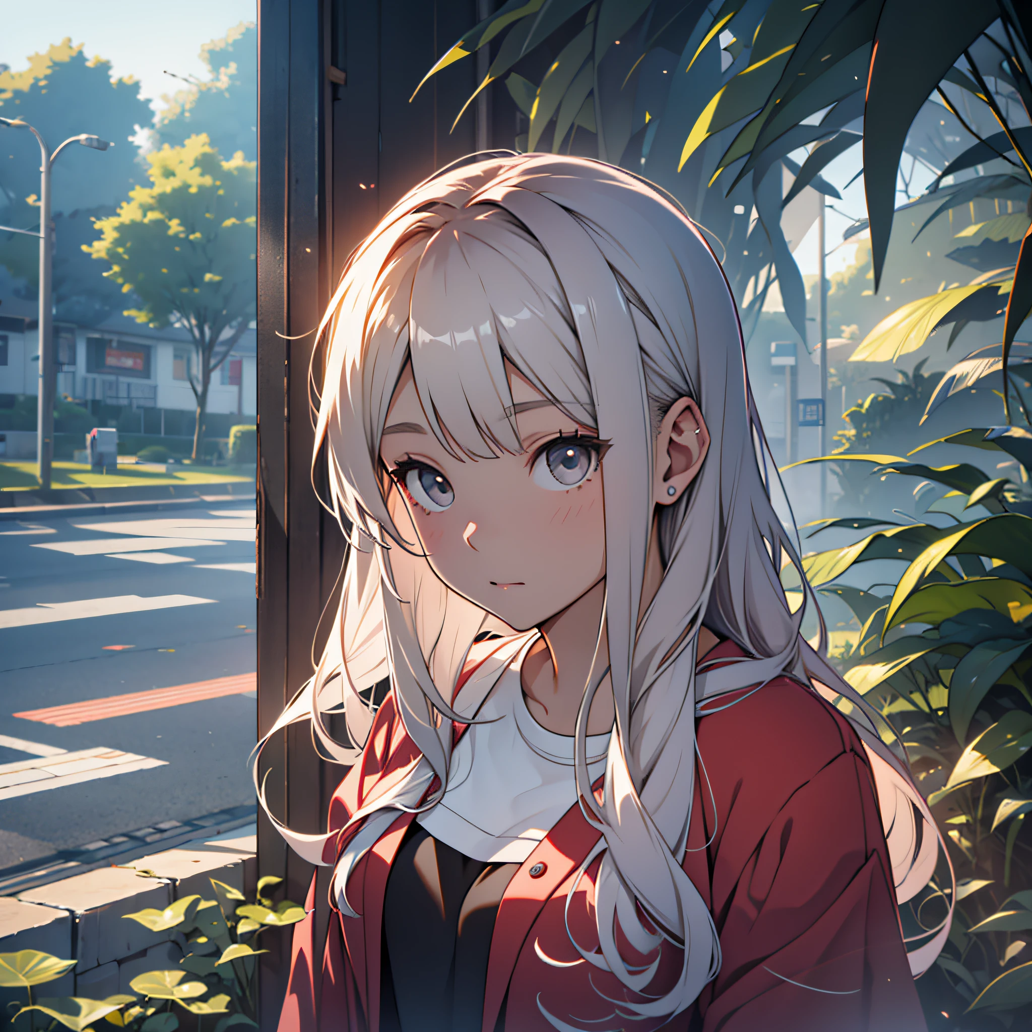 A young girl, staring at a person with hazy eyes --auto --s2