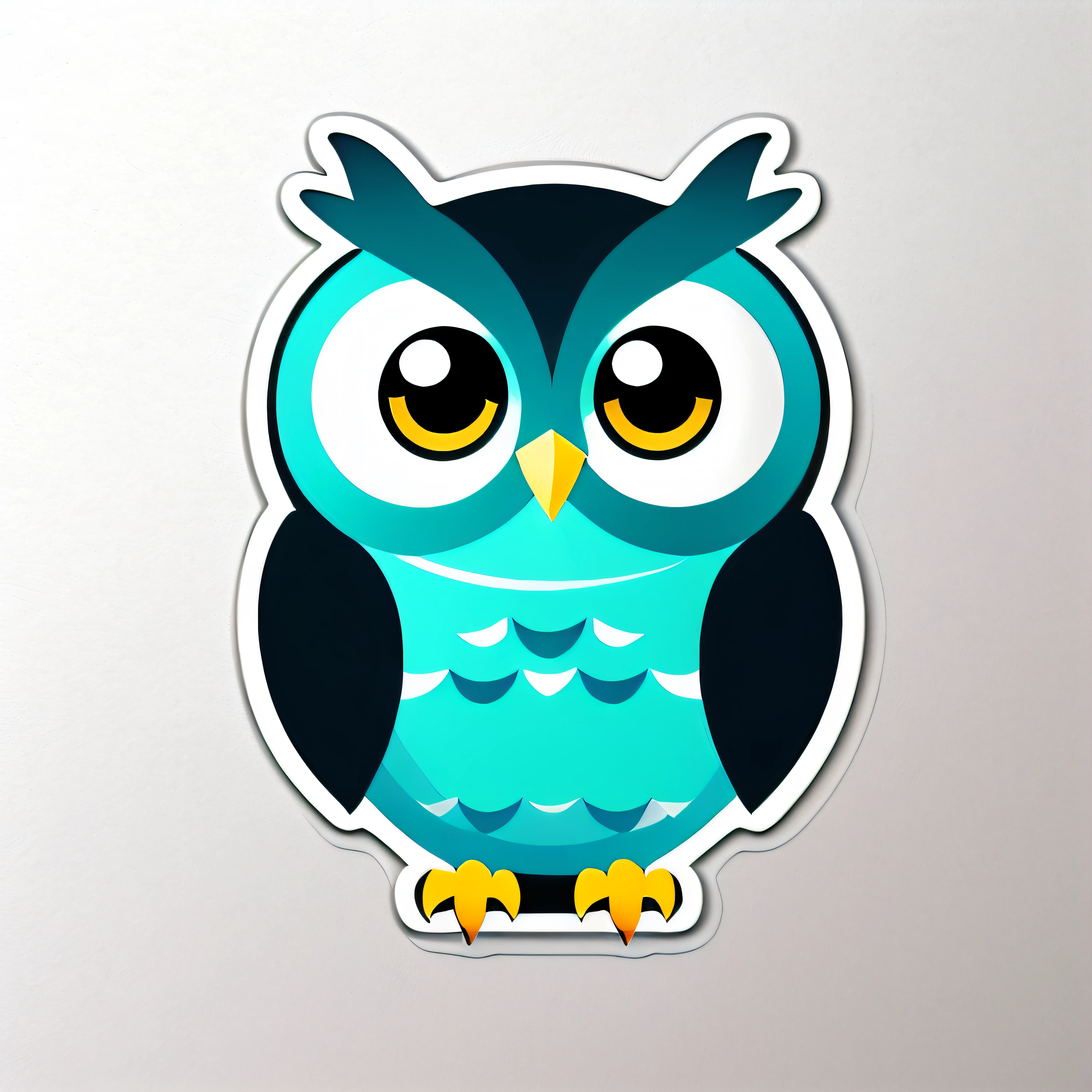 ((sticker)), stunning, chibi owl with cute eyes, cute 4k mouth, high quality, white background, high details, --ar 1:1, illustrator, transparent background