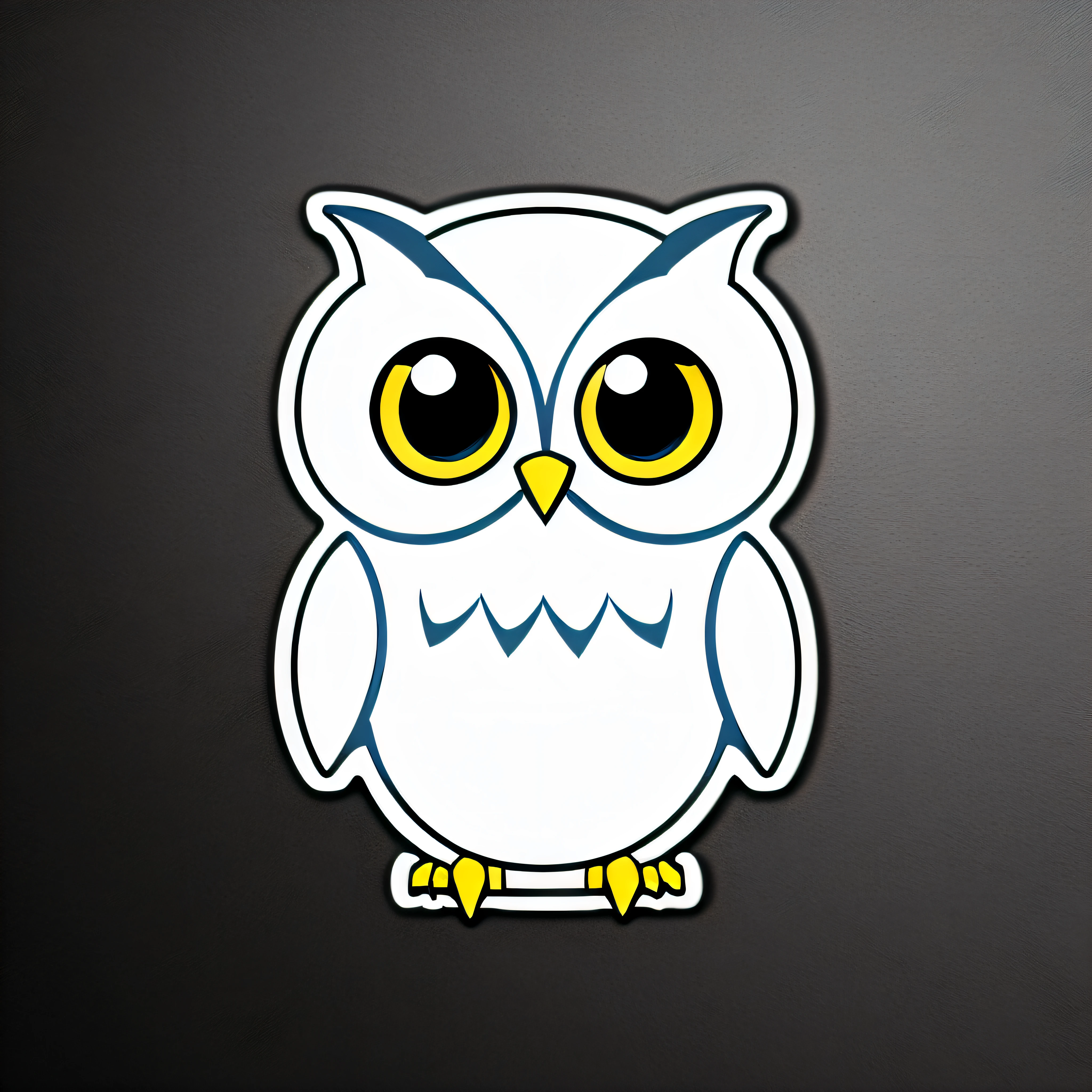 ((sticker)), stunning, chibi owl with cute eyes, cute 4k mouth, high quality, white background, high details, --ar 1:1, illustrator, transparent background