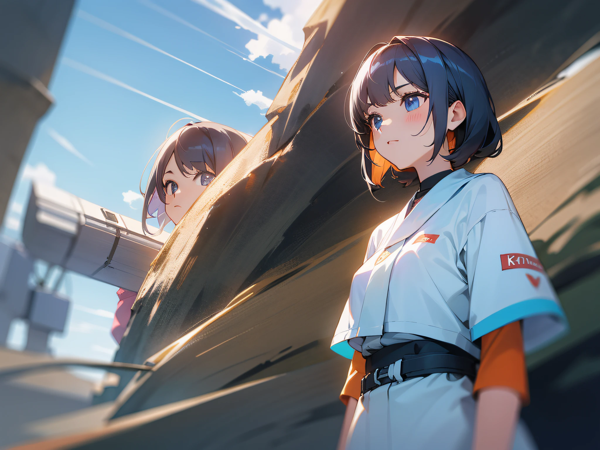 Three girls standing together in 8K