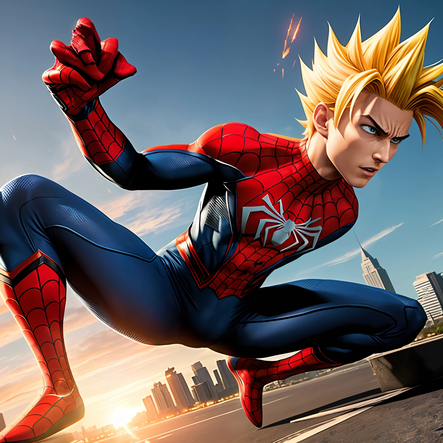 Spider-man super sayajin