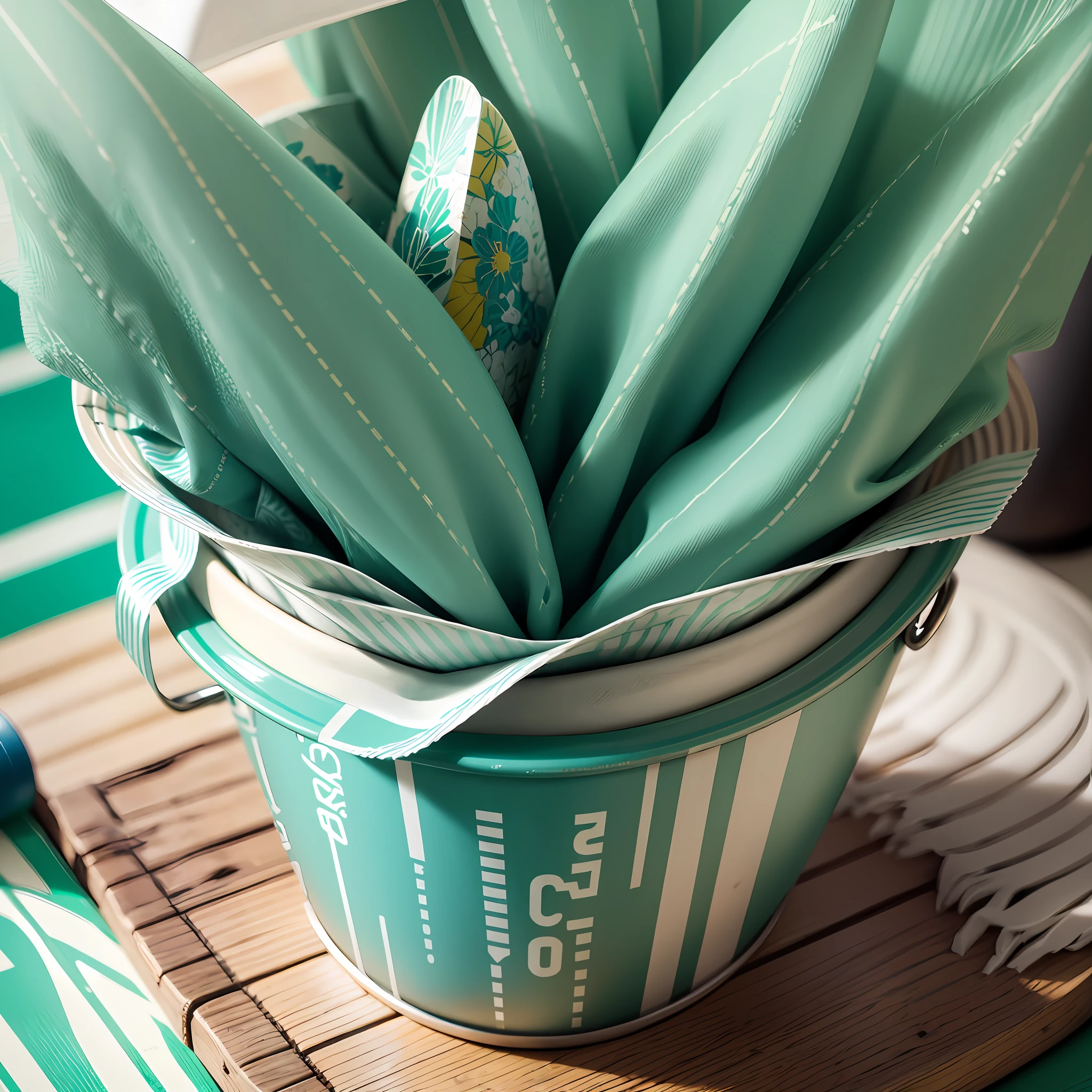 A closeup of a Trash can), trending, unsplash , rz-purepastel-21, ents, olga buzova, deco, toothpaste cup, dressed in foil, dirty a close up --auto --s2