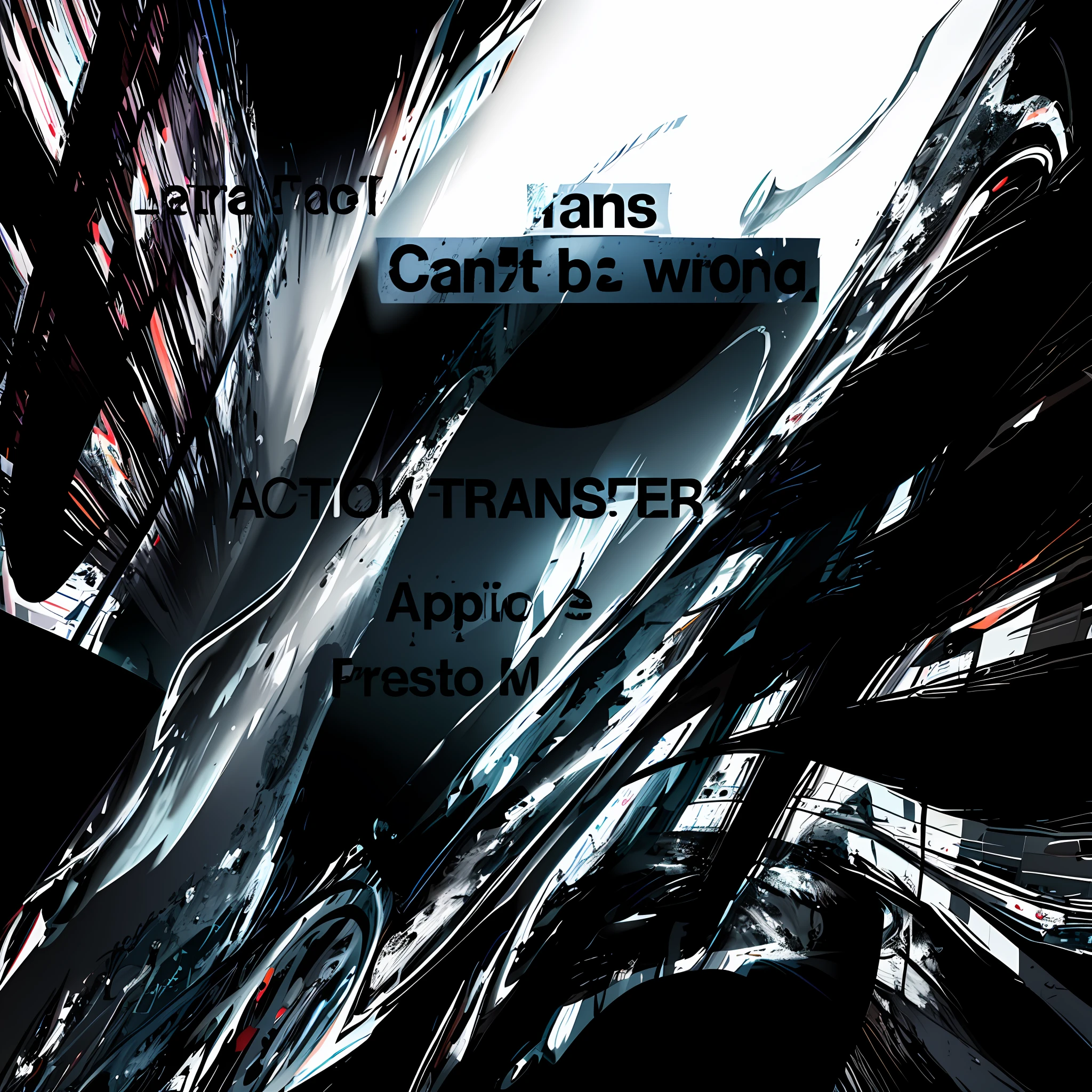There is a picture of a technical digital painting on a white and black background, inspired by Janos Cass, translucent and precise! vector tracing, sans, cover art, Brazilian atlan, abstract album cover, tension, madness, album illustration, transboundary art, path tracing, transgender rights, inspired by Lorenz Florich, Thanatos --auto --s2