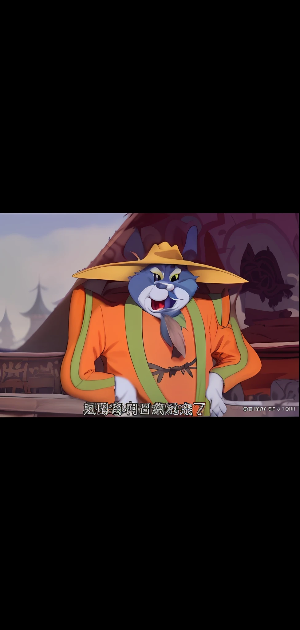 a close up of a cartoon character with a hat on, 中 国 鬼 节, tom and jerry, 千 葉 雄 大, acrace catoon, loony tunes style, loony toons style, smokey, youtube thumbnail, meme format, internet meme, evil bugs bunny, chuck jones, bugs bunny