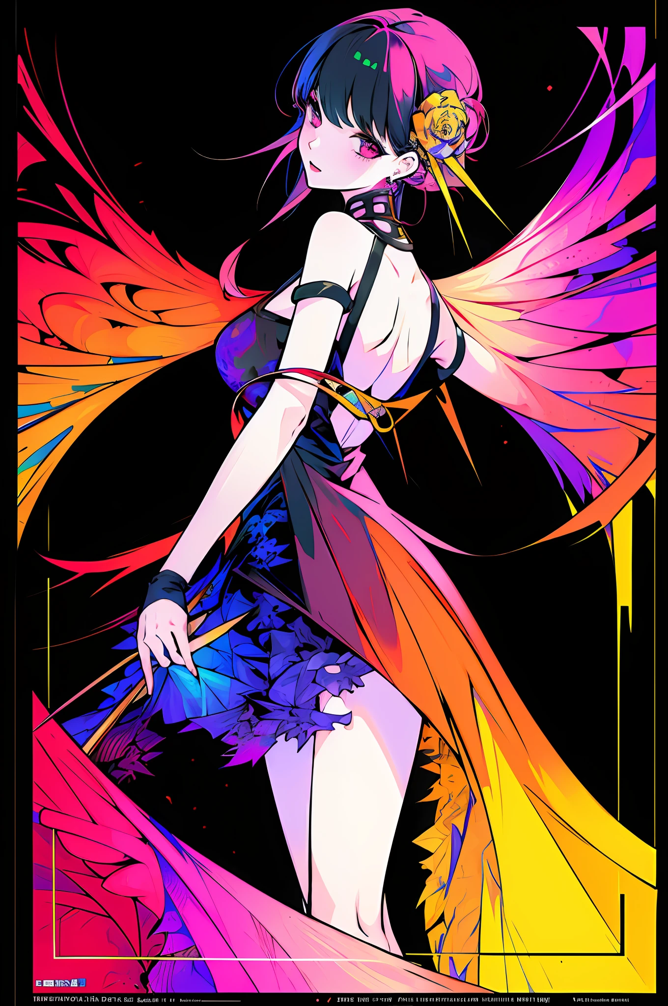 (masterpiece, top quality, best quality, official art, beautiful and aesthetic:1.2), (1girl:1.3), extreme detailed,(fractal art:1.3),colorful,highest detailed