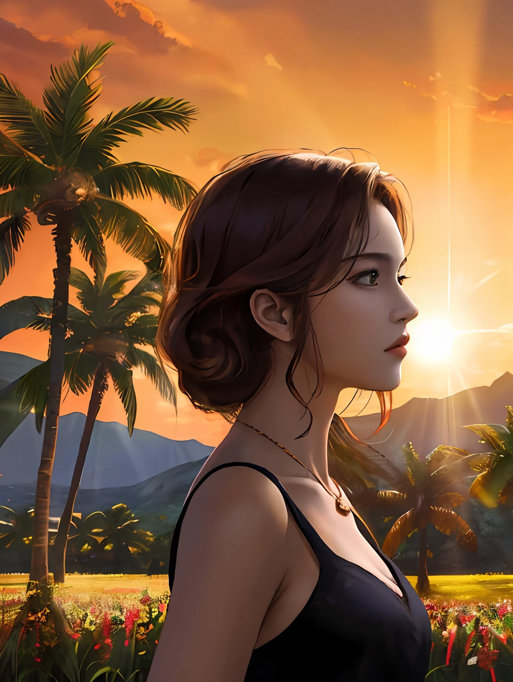 Unbeatable masterpiece, ultra-realistic 8k CG, perfect artwork, art by Ferdinand du Puigodo, anime key visuals, beautiful sisters, Jurassic Park design, DJ, synagogue in the background, sun in the sky, anime screen cover, DMT, dramatic lighting, ternary colors, cosmic energy, extremely beautiful, light tracing