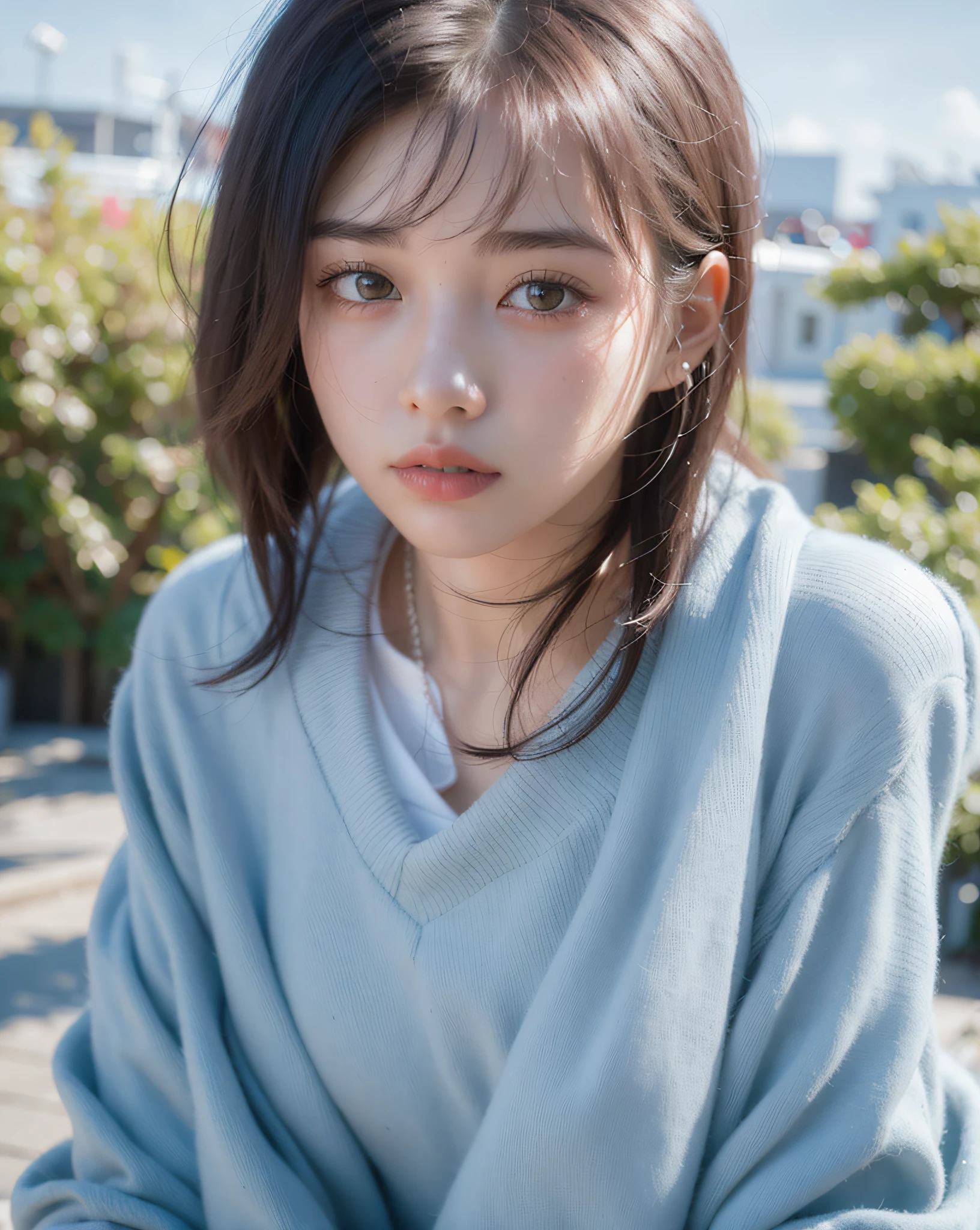 Nikon RAW photo, 8K, Fujifilm XT3, masterpiece, top quality, lifelike, photorealistic, ultra detail, for girls, NVSHEN, sweater, shorthair