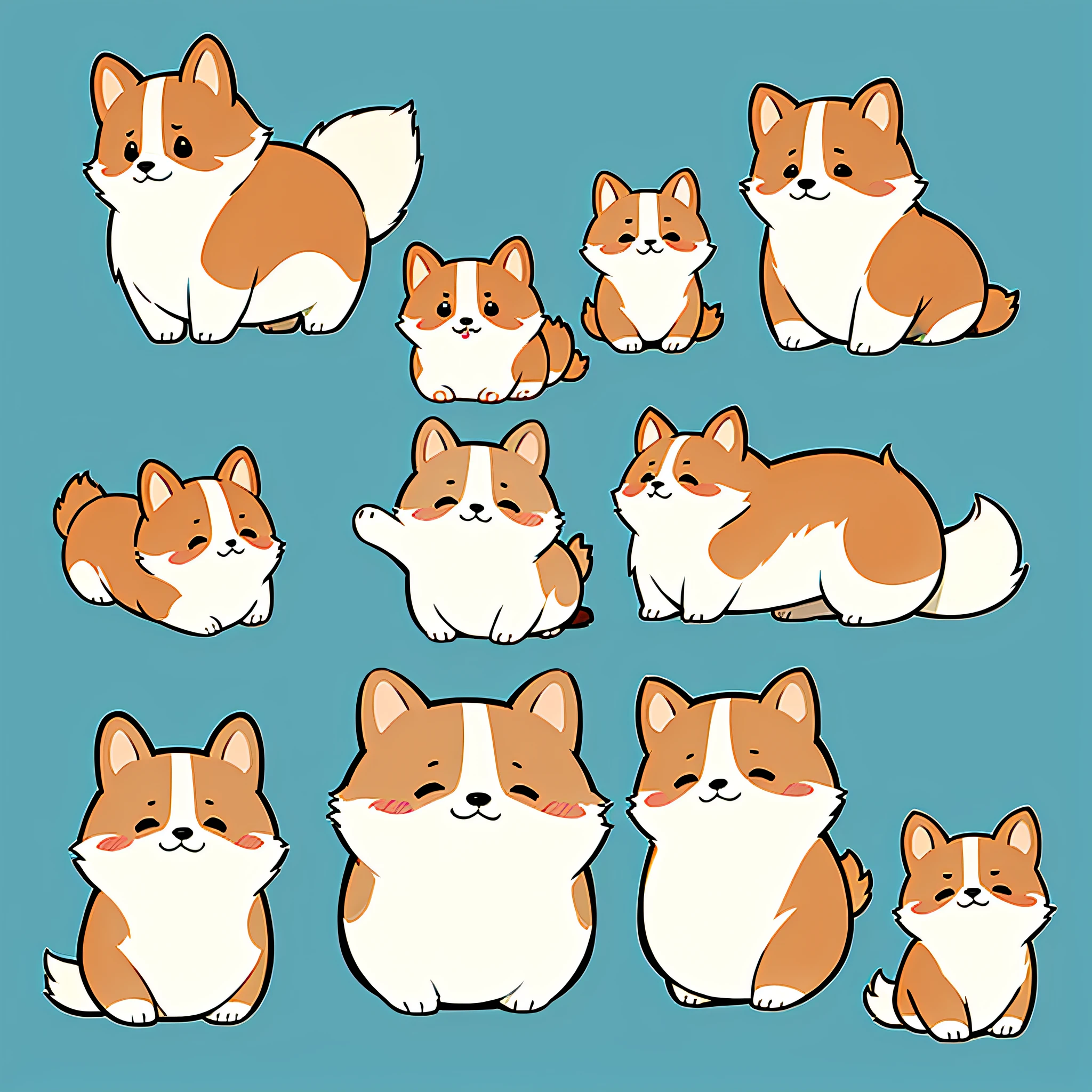 Light background, a corgi in light clothes, open arms, corgi's head, corgi, hand drawn cartoon art style, cute corgi, cute: 2, animated illustration style, cute cartoon, anthropomorphic