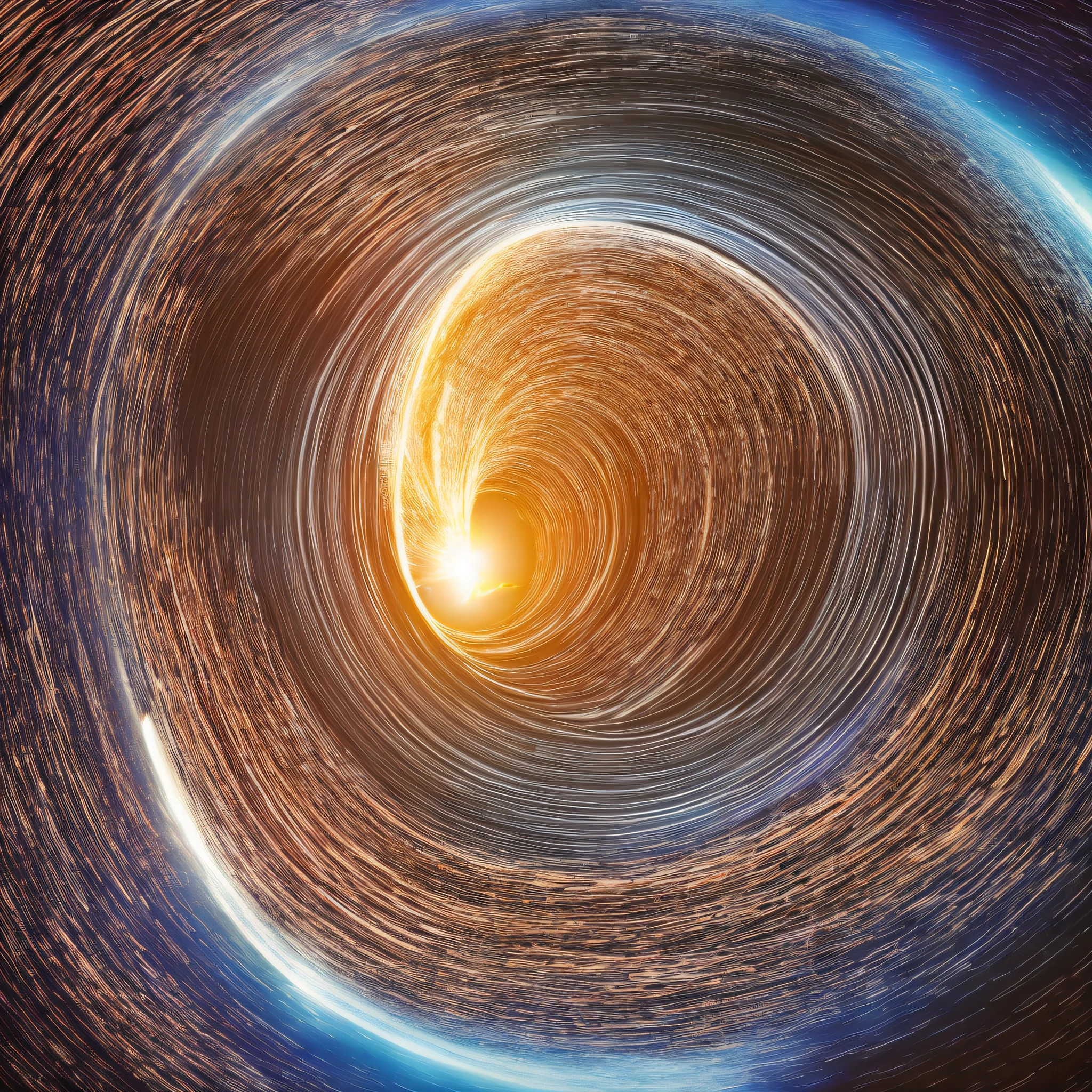 Black Hole, universe, 4d, railway, fantastic, landscape