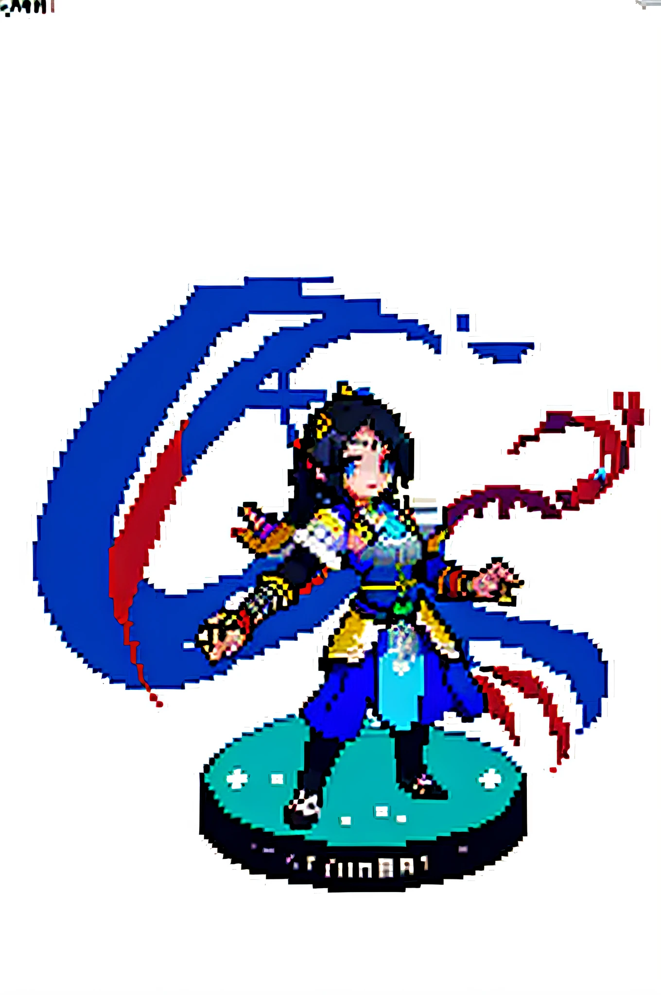 (masterpiece, top quality, best quality), pixel,pixel art,1girl, full body, hanfu,