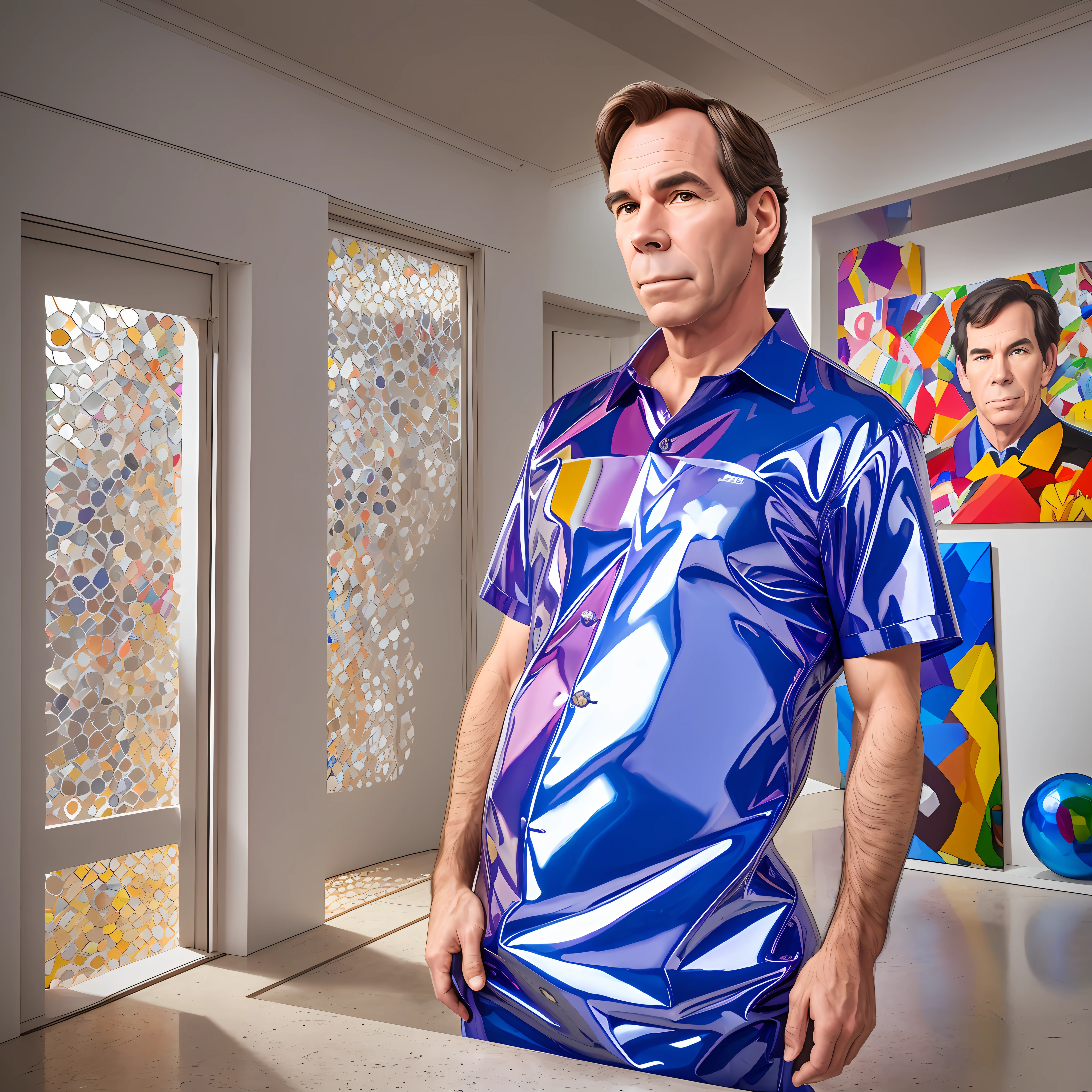 Jeff koons portrait, --auto --s2