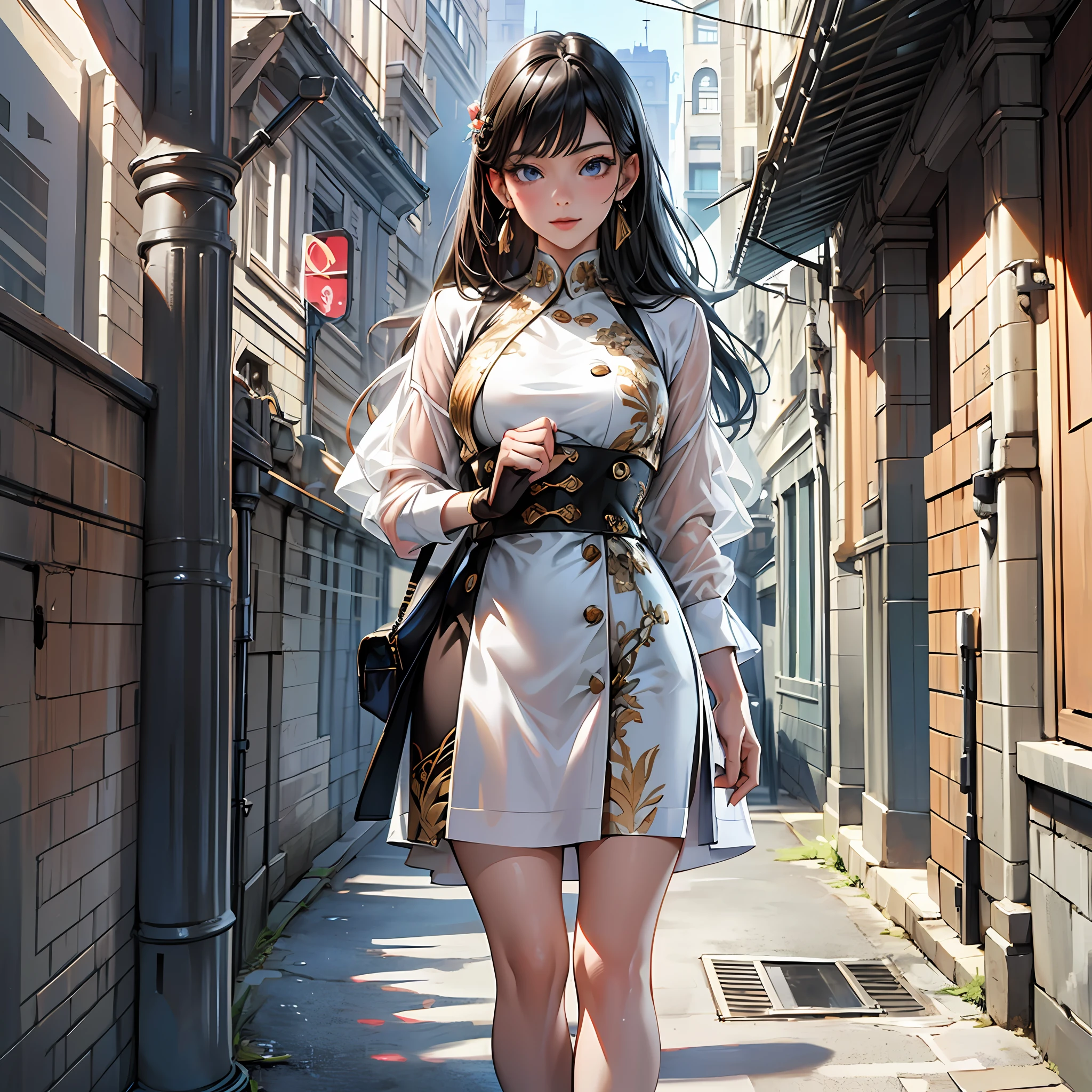 (8k), (best quality), (masterpiece: 1.2), (realistic), (photorealistic: 1.37), ultra detailed, one girl, viewer watching, full body, 28 years old