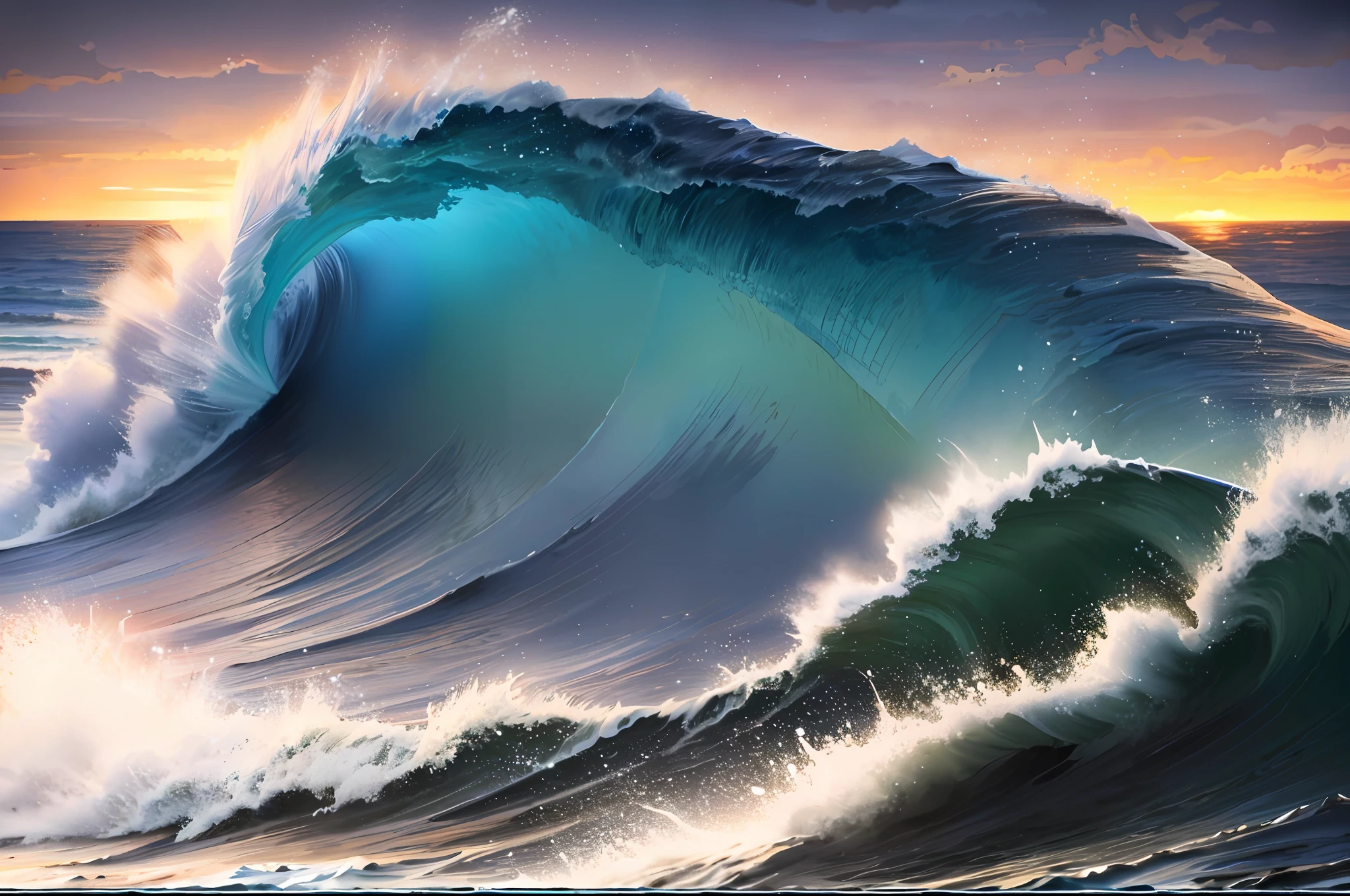 waves crashing on the shore of a rocky beach at sunset, stunning waves, marc adamus, breathtaking wave, waves of energy, crashing waves, giant waves, ocean waves, towering waves, beautiful waves in sea, massive waves, huge waves, waves crashing, large waves, blue crashing waves, soaring waves, ocean wave, waves crashing in the sea, wave breaking