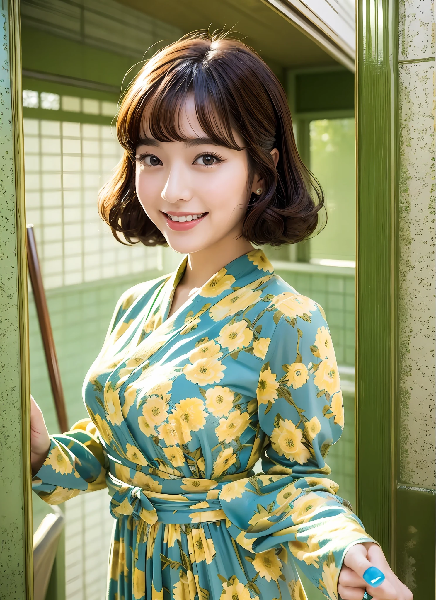 A beautiful woman with a Showa retro atmosphere is standing with the scenery of the Showa era in the background. She wears sophisticated Showa retro dresses, hairstyles and makeup, making her look like a timeless charm. Her figure poses gracefully and gracefully, smiling and looking at the viewer. In the background, the cityscape of the Showa era and nostalgic items are drawn, and the atmosphere of the Showa era is in the air.
This artwork is produced in the highest quality and meticulously depicts the charm of women and the details of Showa retro fashion. Her elegance and glamour are realistically reproduced, and an artistic touch is added. The effects of light and shadow are skillfully expressed, and the whole work further enhances the atmosphere and aesthetic appeal of the Showa era.
The artwork generated based on this prompt will be a piece that expresses nostalgia and beauty with Showa retro elements. It will evoke visual stimulation and aesthetics, and will interest and impress the viewer.