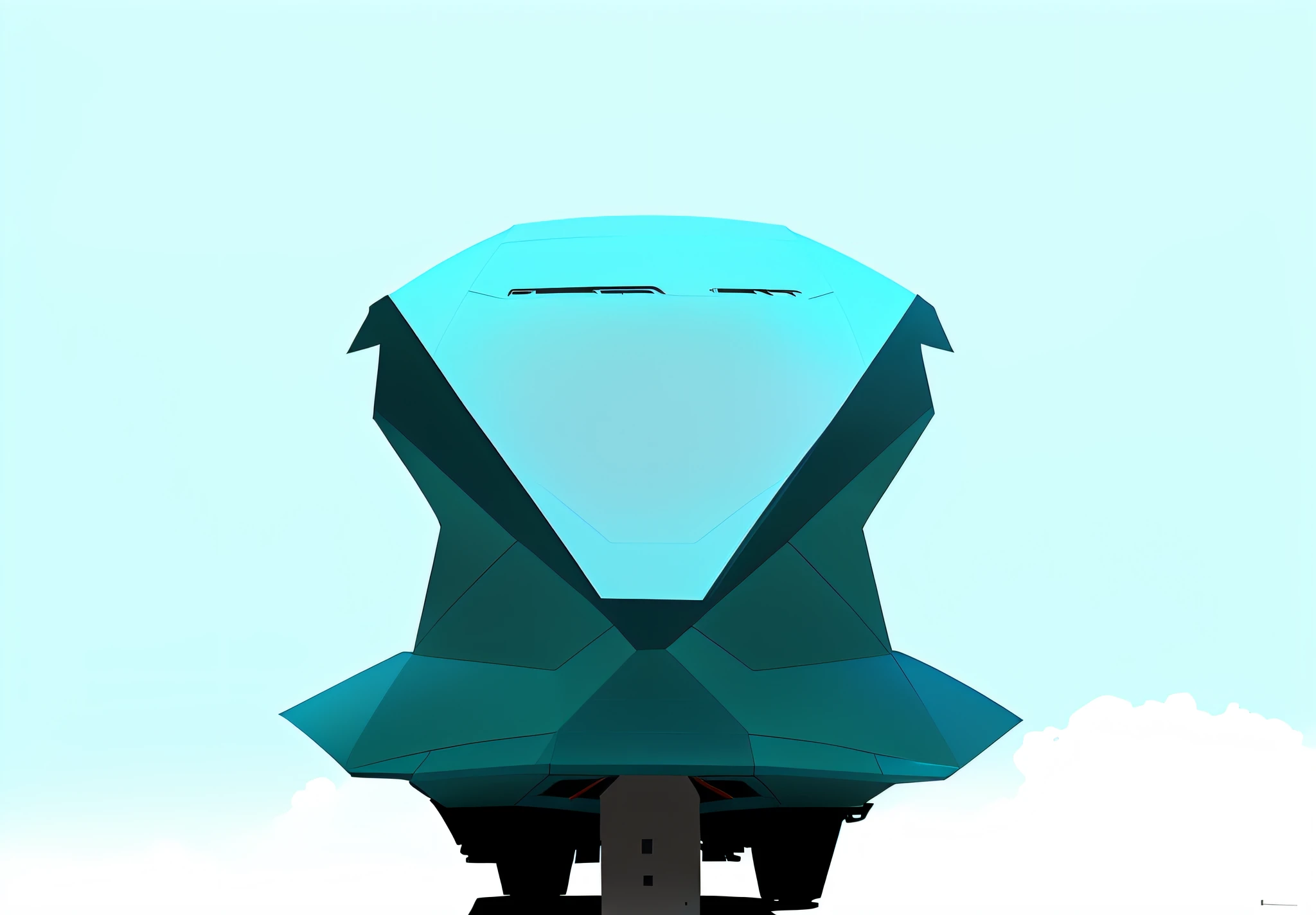 Drawing of an RV with glass in front, vehicle concept photo, vehicle design, concept art, anime art, futuristic vehicle, vehicle illustration, line work concept art, concept design, concept art my Syd Mead, transport design rendering, modernity, technology, morphing, city, detail, metal