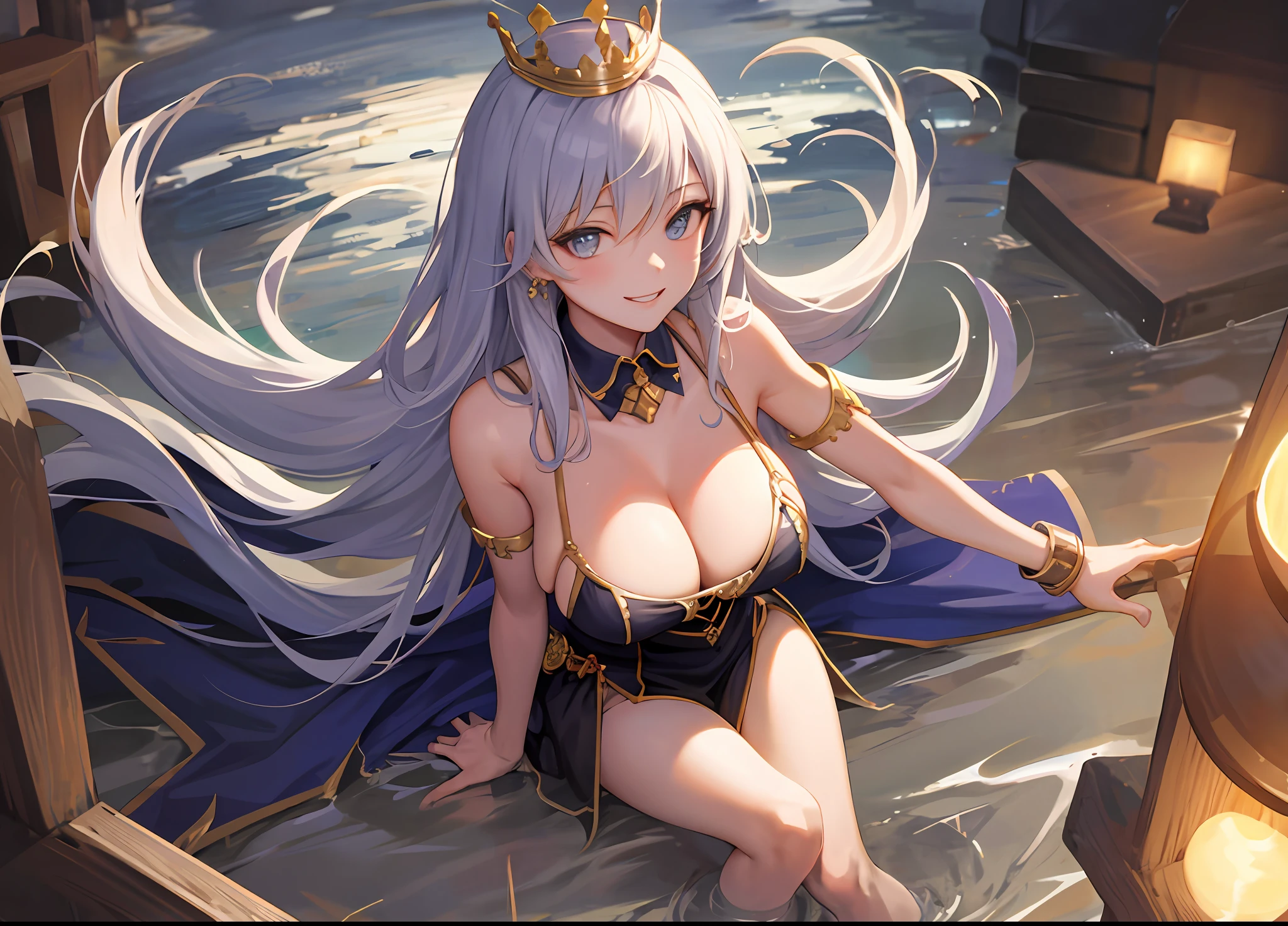 Queen, Leggy, Desire, KPop Idol, Evil Smile, Big Breasts, Soaked