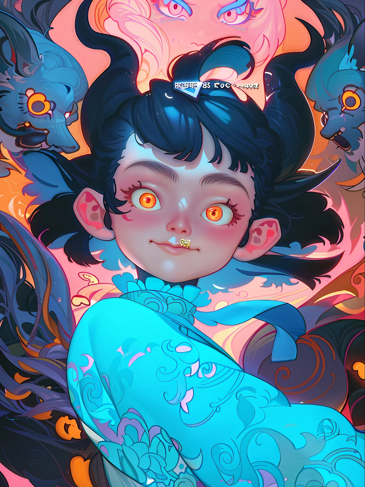 Illustration of a long-haired girl surrounded by cats, Beeple and Jeremiah Ketner, by Ryan Yee, James Jean Soft Light 4K, James Jean Soft Light 4 K, Jen Bartel, Loish|, inspired by James Jean, Rossdraws cartoon vitality, Artgerm and Atey Ghailan, James Jean Marc Simonetti, grainy texture