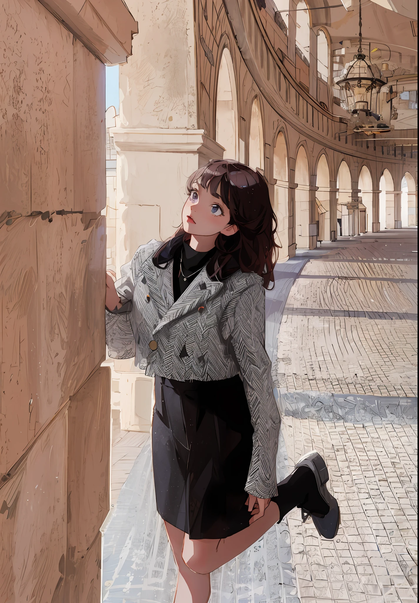 (best quality, masterpiece), highly detailed, 8k, (colorful), (bright colors), soft color, soft light, artstation sample, soft edges, young spirit, illustration, floral patterns, cinematic lighting,
lavender background, detailed background, natural background, flowery field in the background, sunlight, carefree, beautiful detailed eyes, dark eyes, beautiful face, black eyes, flowing hair