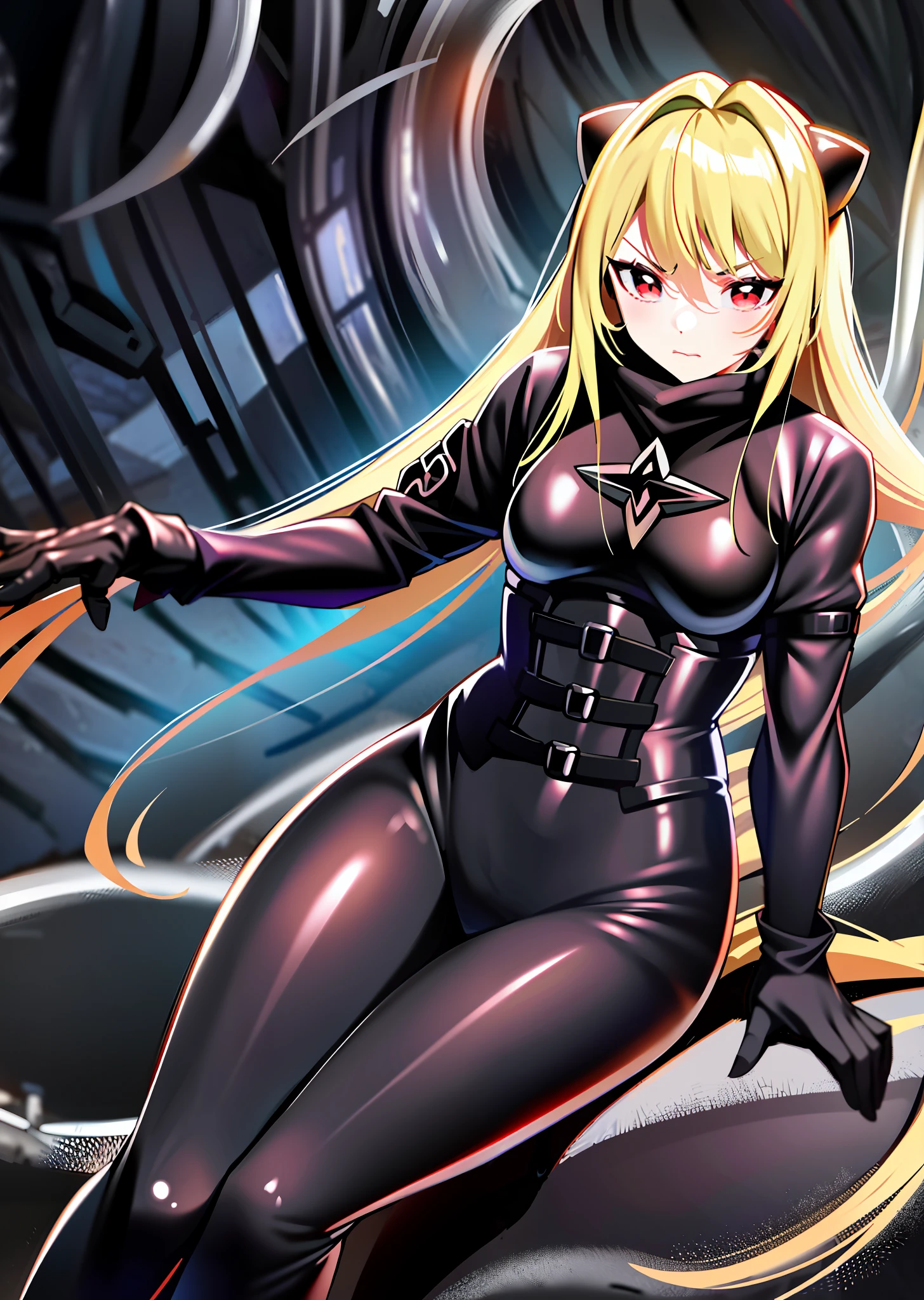 anime girl in a black wet suit sitting in a bucket of blood, about to consume you, berserk style, covered with tentacles, clean detailed anime art, fine details. anime. tentacles, wrapped in black tentacles, tensei shitara slime datta ken, covered in red slime, artoria pendragon, biomechanical oppai, thicc