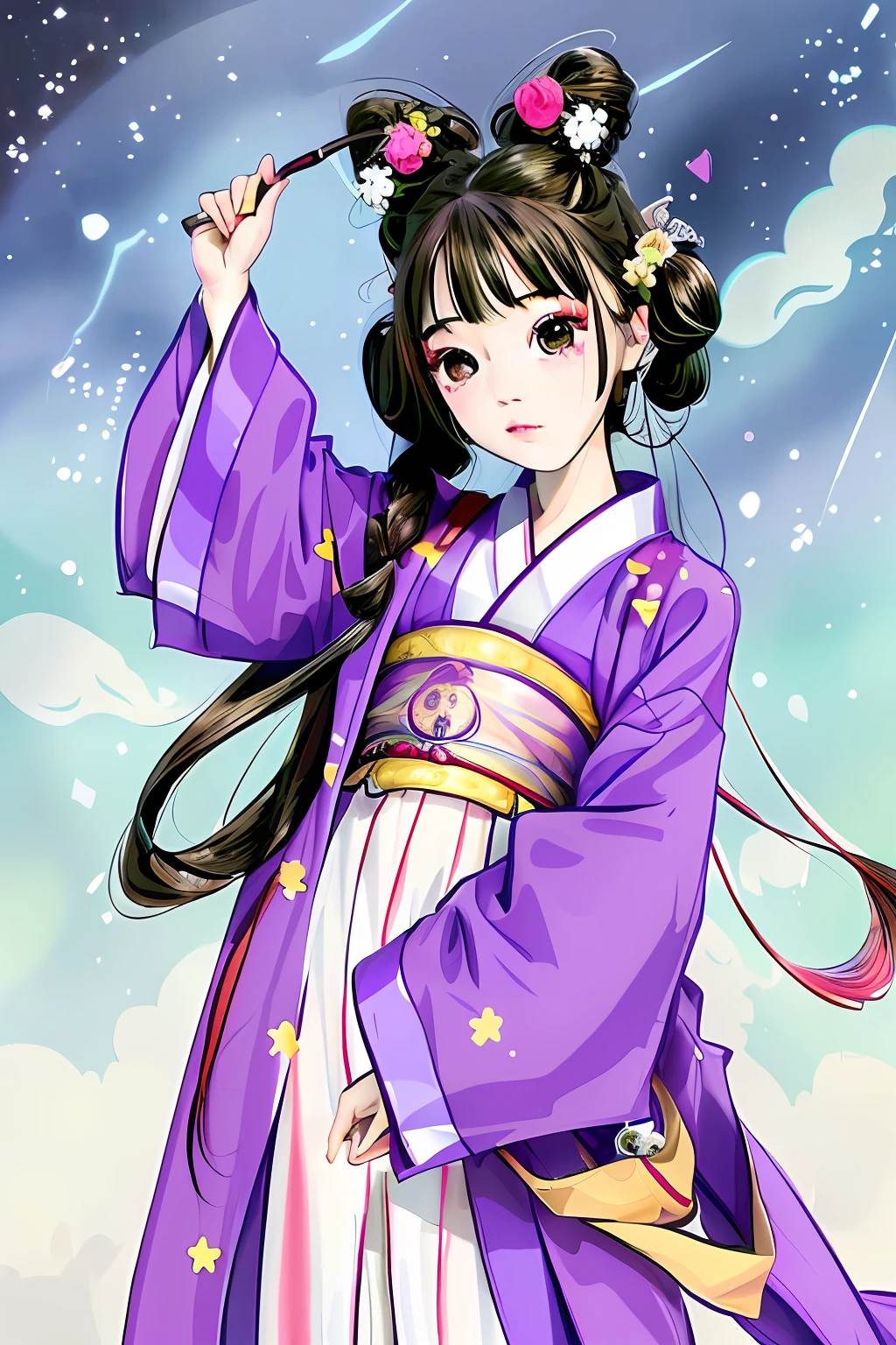 The little junior sister of the Daoist robe with willow eyebrows and starry eyes