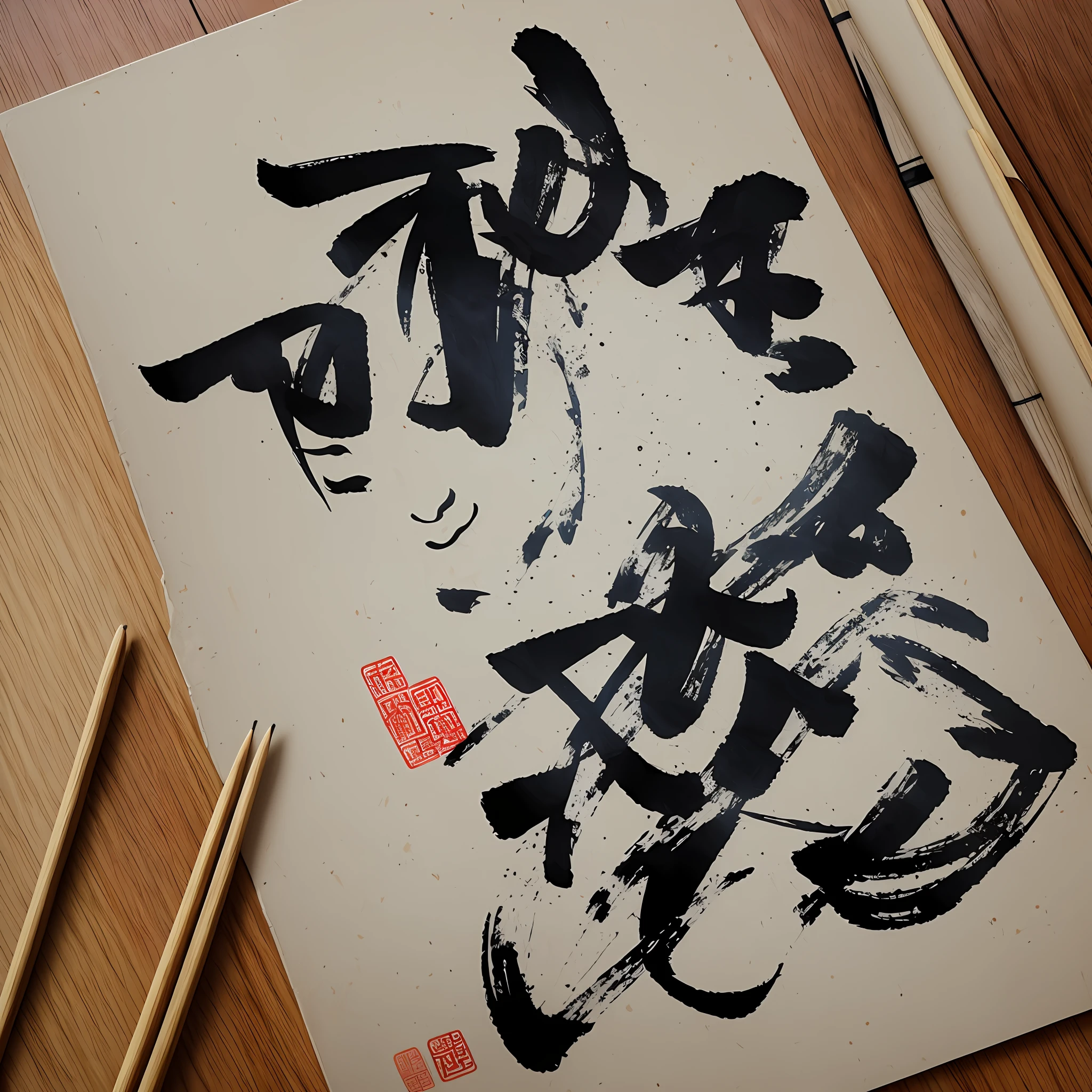Chinese Character Art Chinese painting --auto --s2
