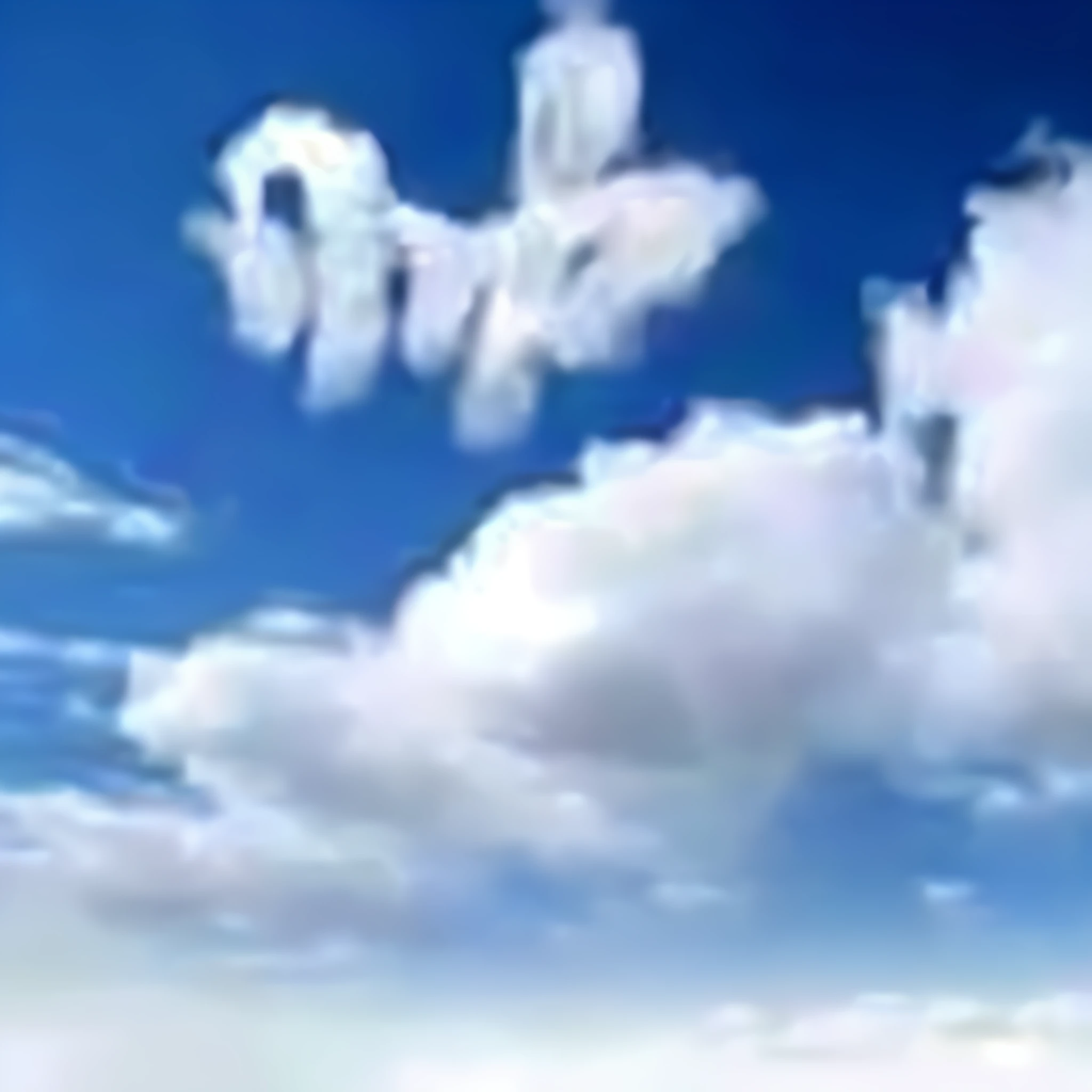 There is a picture of the sky with clouds, handsome zigzag clouds, handsome characters composed of clouds, faces made of clouds, realistic clouds, beautiful clouds, partly cloudy day, beautiful fluffy clouds. Super realistic clouds, volumetric clouds, blue sky with beautiful clouds, clouds, white clouds, fluffy white clouds