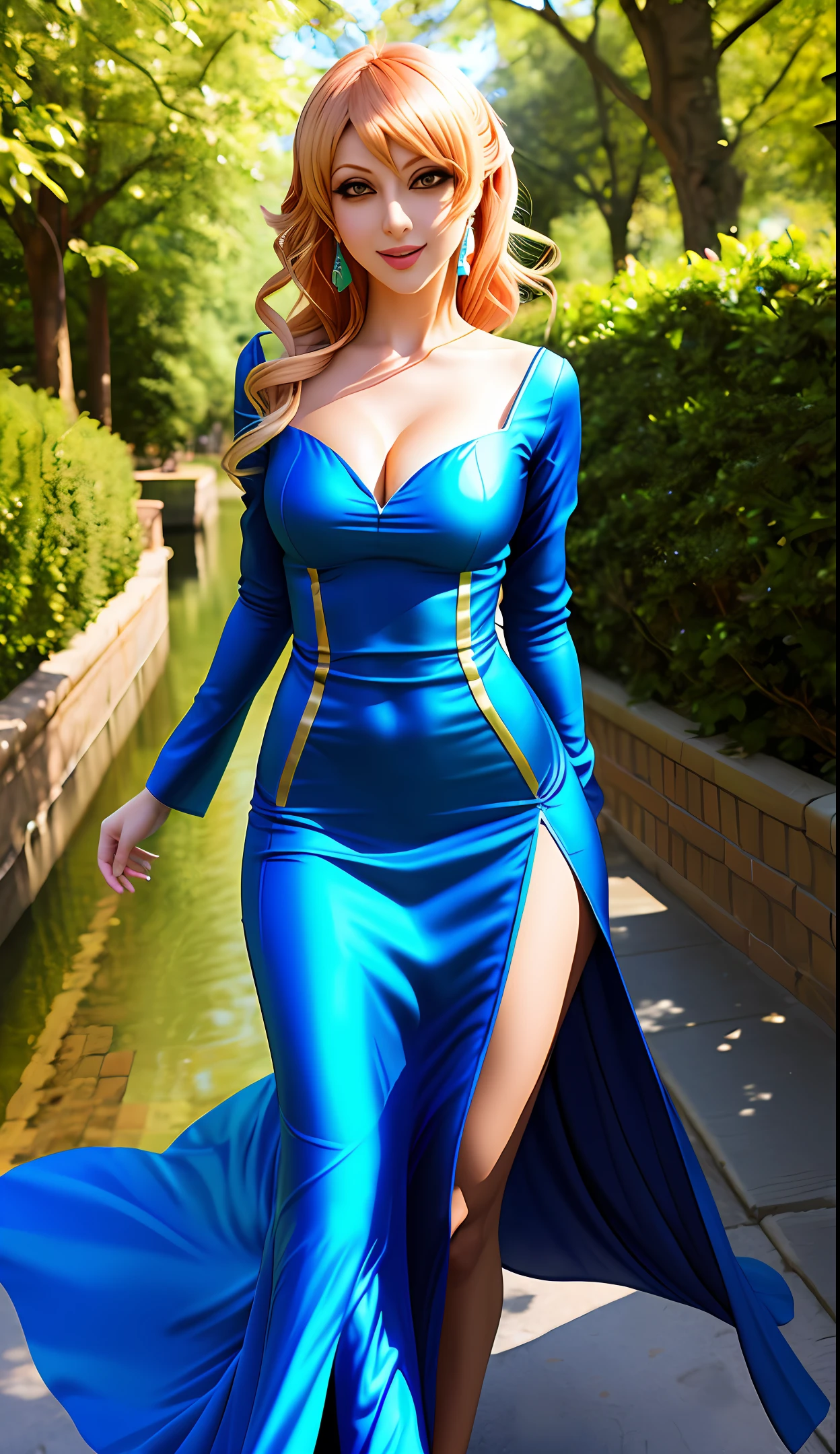 Nami in a realistic dress