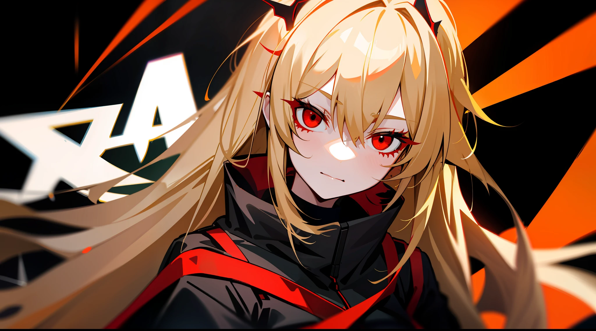 Blond haired red eyes succubus teacher, girls frontline style, M4 Sopmod ii