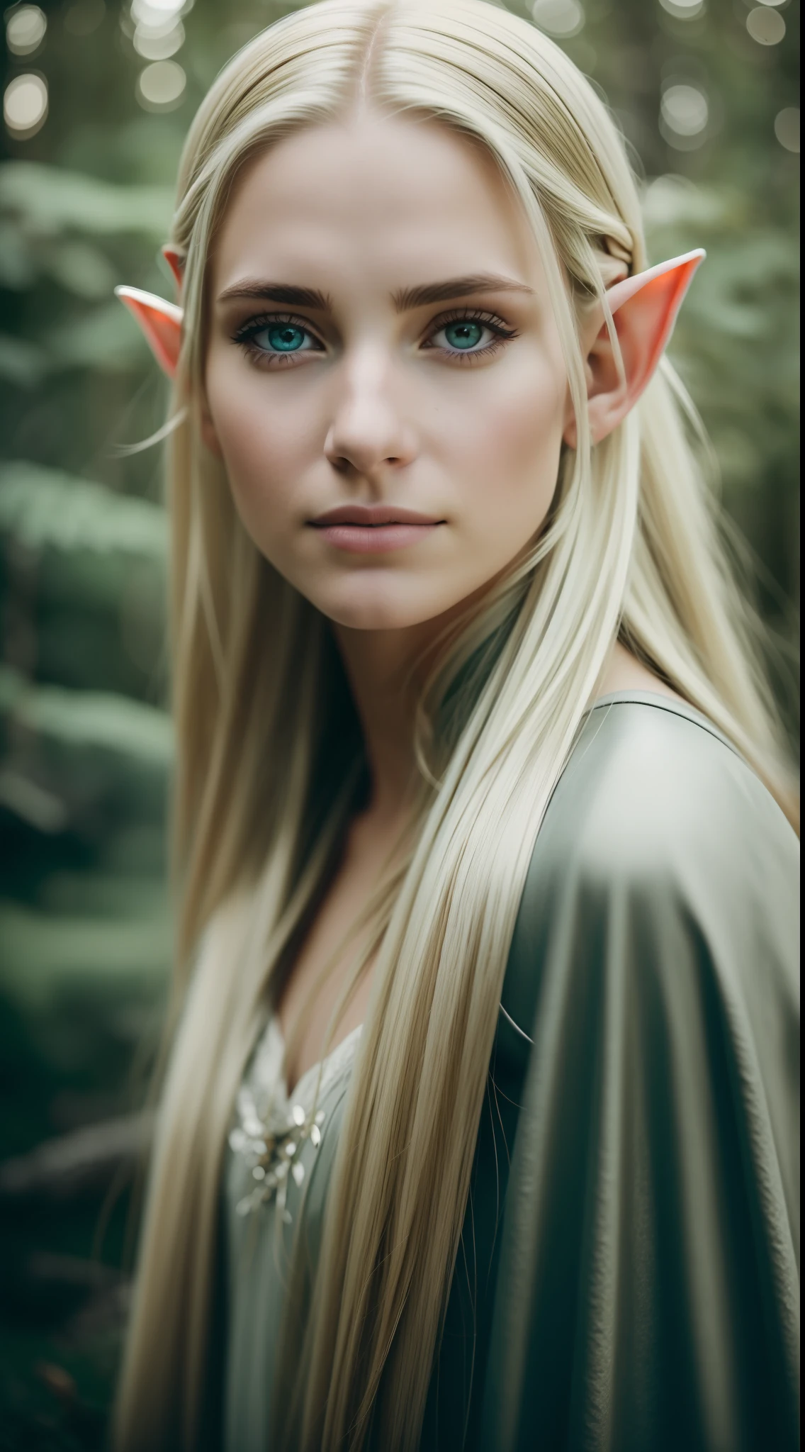 beautiful One Elf woman,dressed like a White Elf style,Happy expression on face,on the mountain,(long shot:1.5), angelic, beautiful face,(harsh light on skin:1.2), (hard shadows, dark theme, unlit, dim lighting, deep contrast:1.1), (Annie Liebovitz portrait photography), Mint and coral aesthetic dark theme, (skin imperfections, freckled:0.4),natural lighting, extremely realistic, 8k, insane details, intricate details, beautifully color graded,color Grading, Editorial Photography, Photography,sharp focus, taken with a 60mm lens, ISO 300, f/4, 1/200th