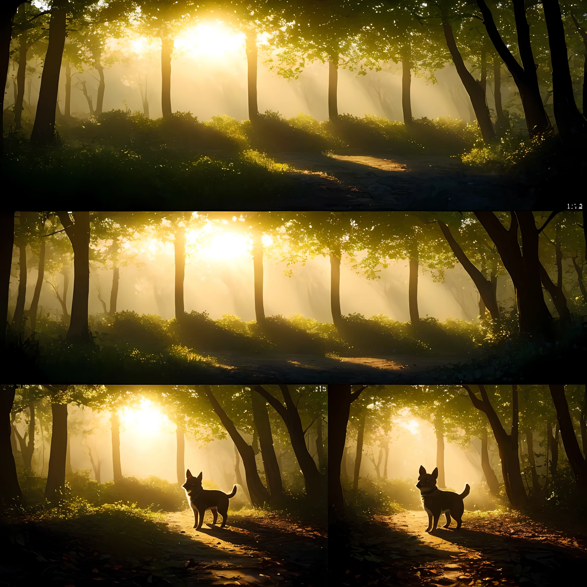 (Best Quality: 1.2), (Masterpiece: 1.2), (Real: 1.2), Close-up Photography, Very Cute Chihuahua Puppy In the Woods, Soft Volumetric Lights, (View Viewers: 1.3), (Backlit: 1.3), (Cinematic: 1.2), Intricate Details, Masterpiece