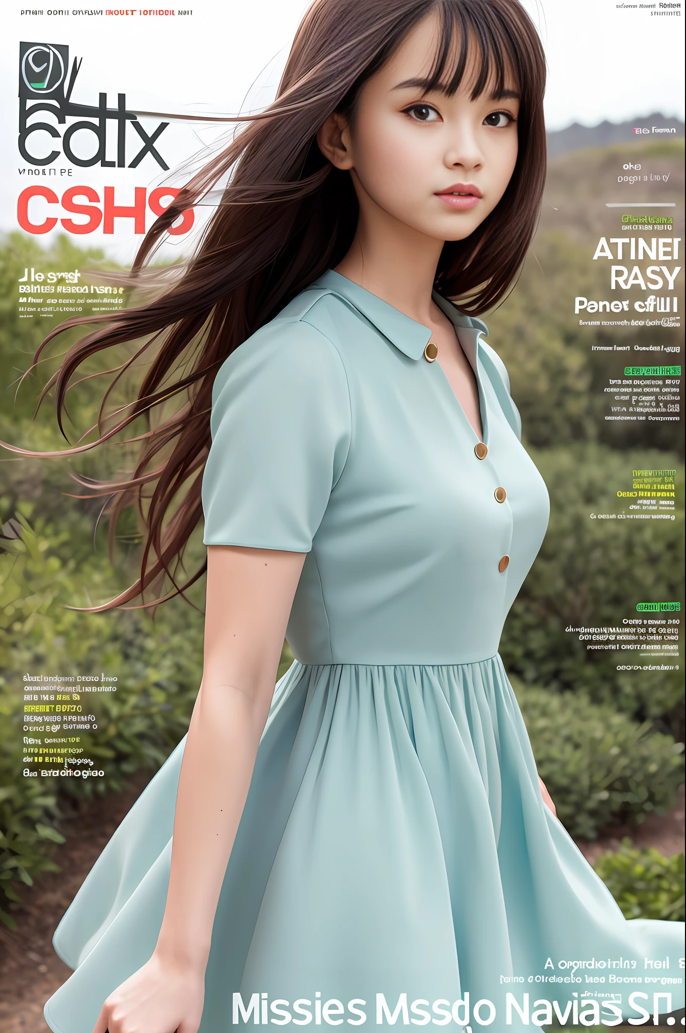 Masterpiece, Superb Style, Spring Dress, pretty girl, Outdoor, Magazine Cover, Upper Body,
