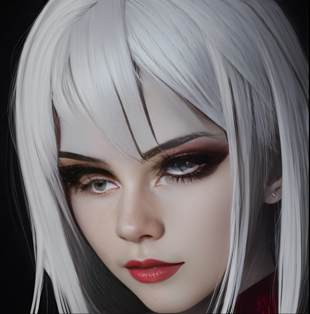 White hair, red eyes --auto --s2