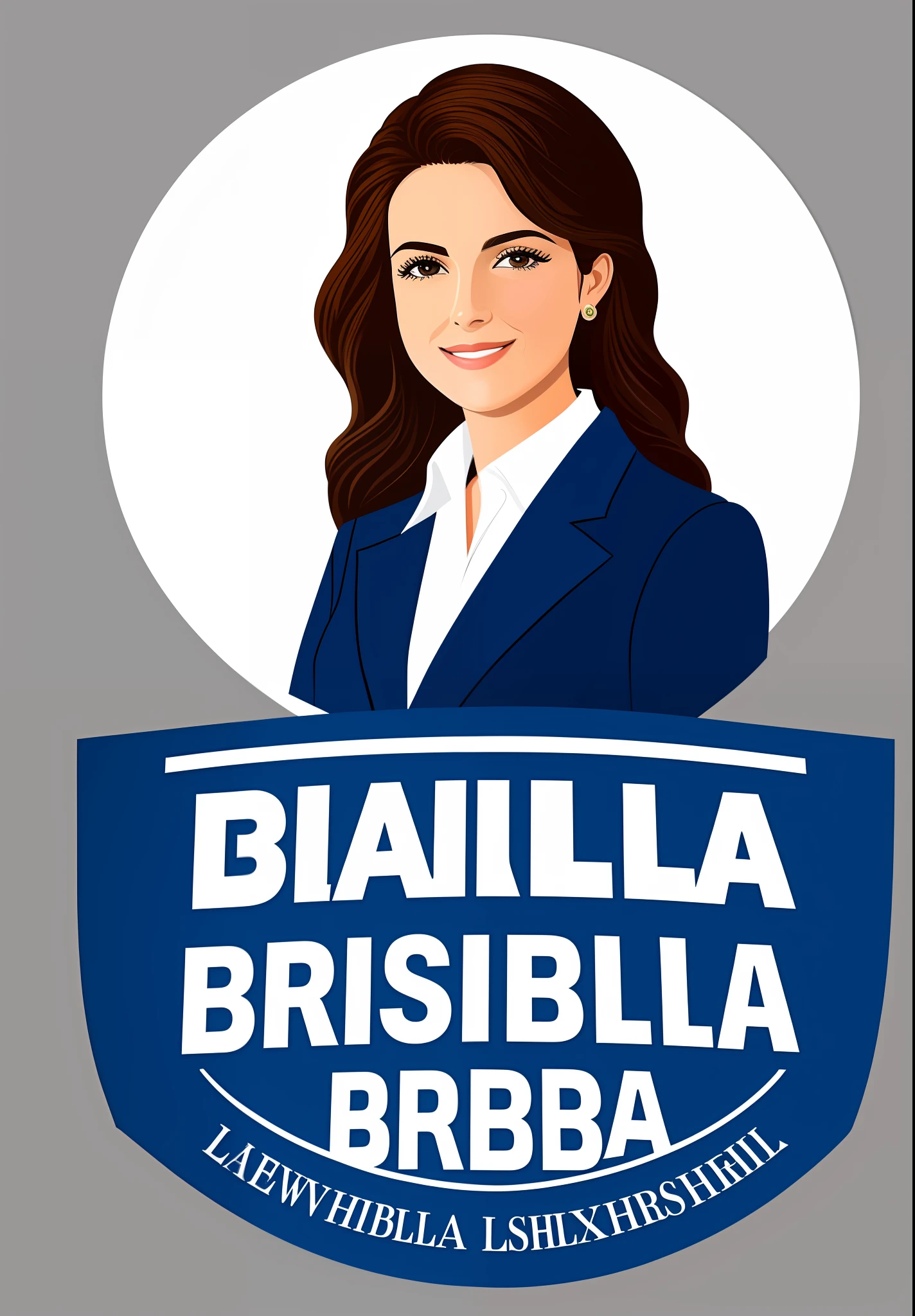 Logo for a lawyer, with the name of Isabela Braseiro