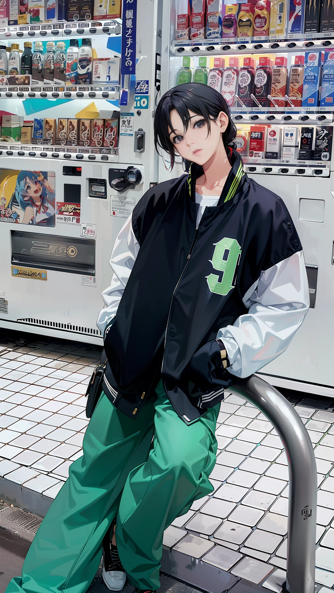 (Convert the image to anime version, anime style, anime vibes, ultra HD, realistic, UHD, high resolution, cute anime, Azizi JKT48).