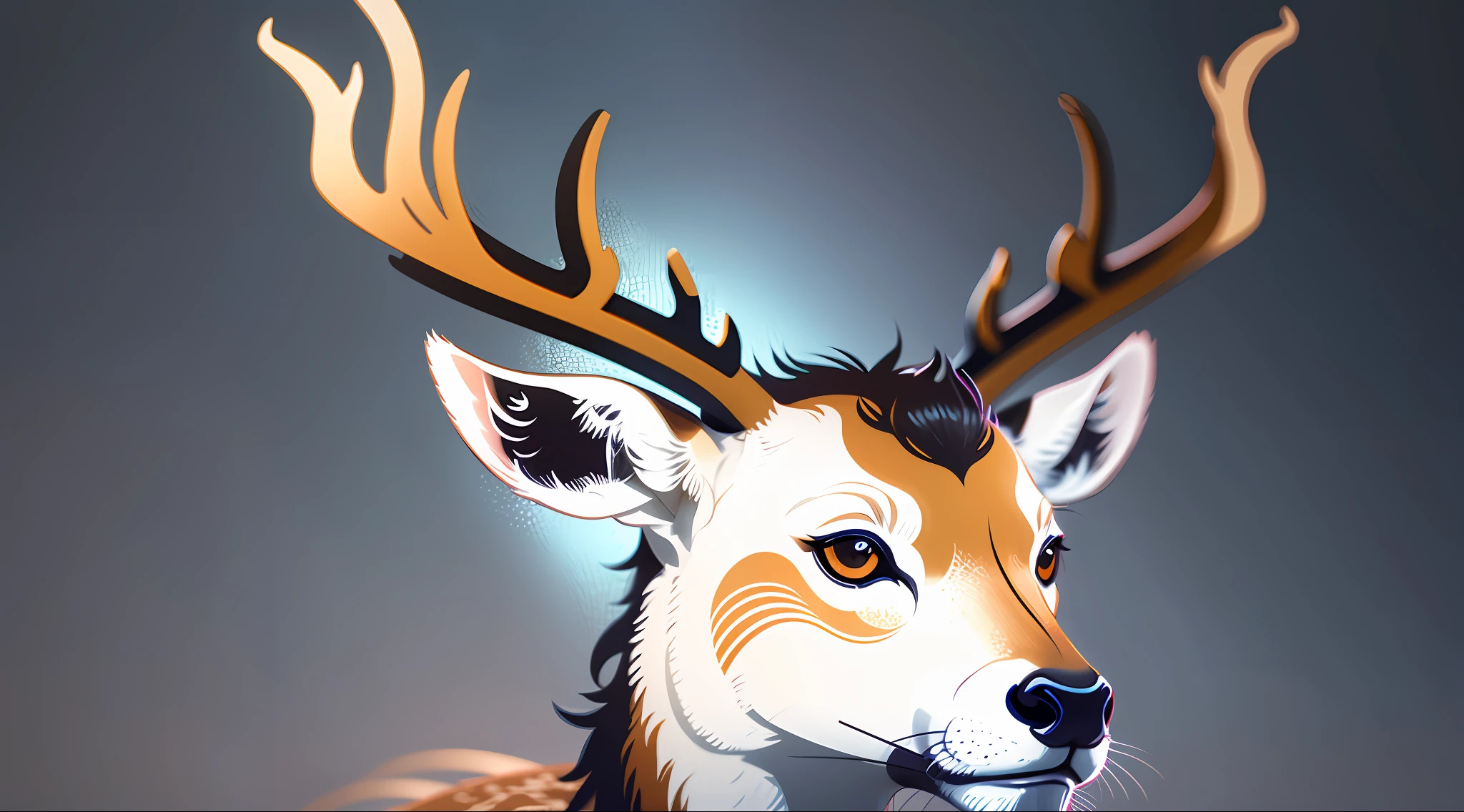 Vector logo Deer