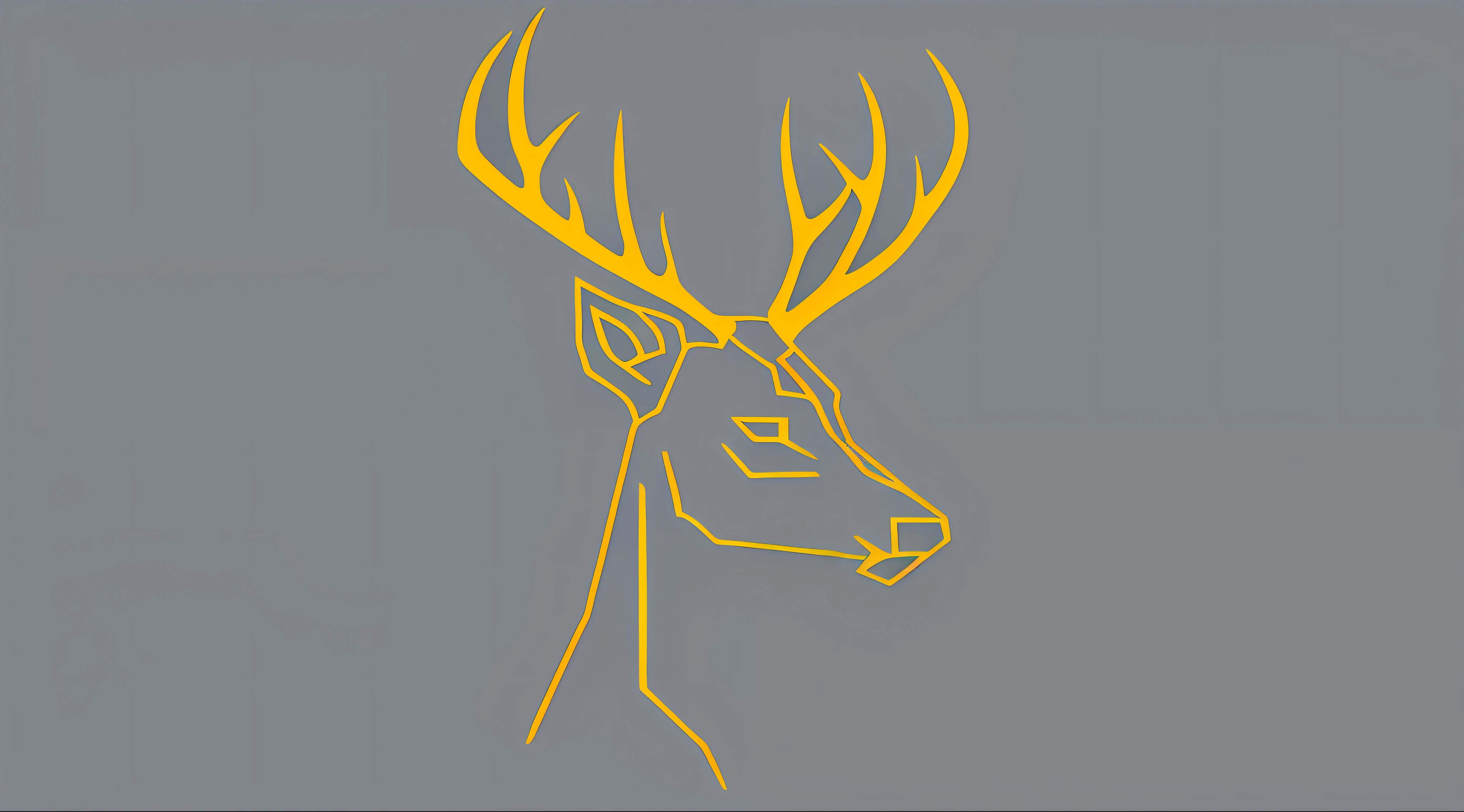 Vector logo Deer